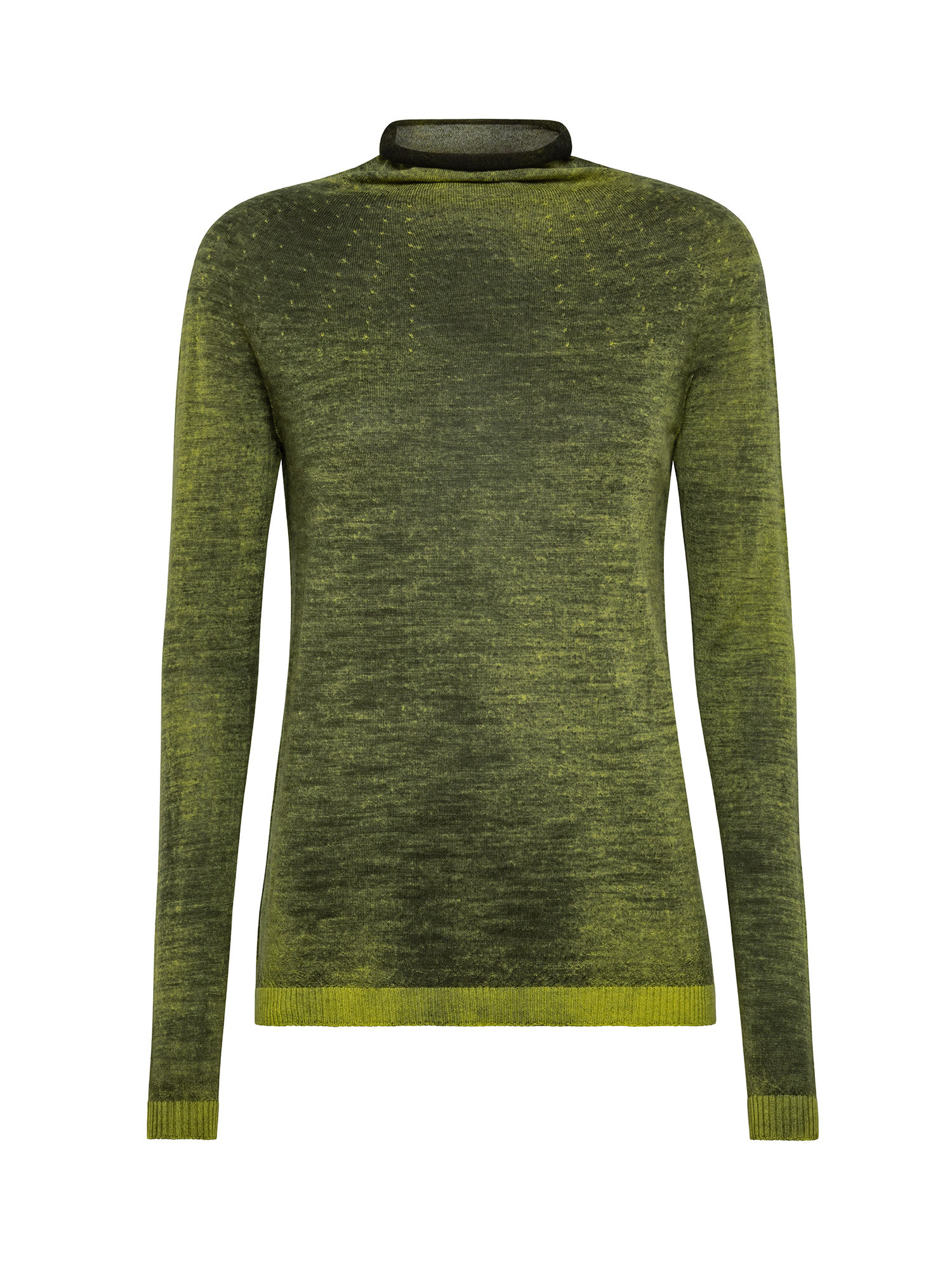 K Collection - Extra fine wool sweater, Green, large image number 0