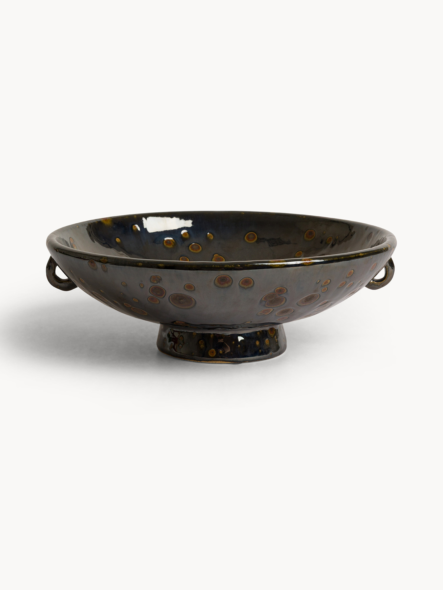 Vietnamese handcrafted ceramic centerpiece, Black, large image number 0