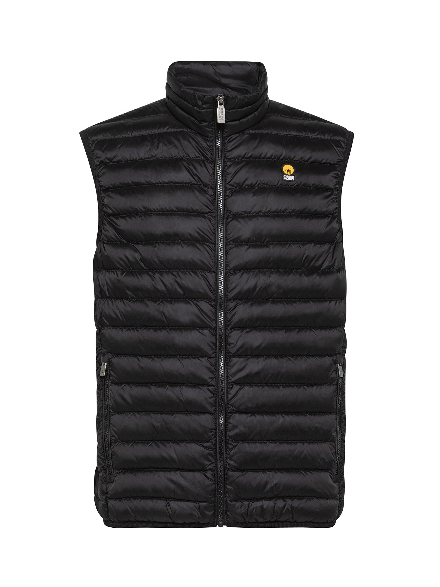 Ciesse Piumini - Full zip quilted gilet in nylon, Black, large image number 0