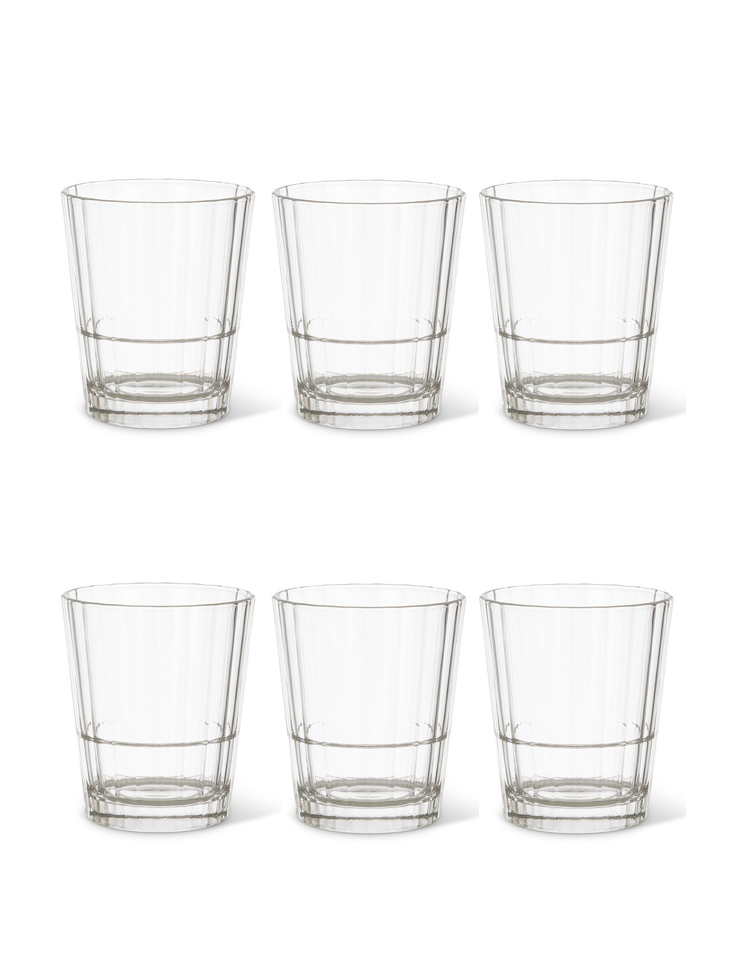 Set 6 bicchieri Oxfordbar, Trasparente, large image number 0