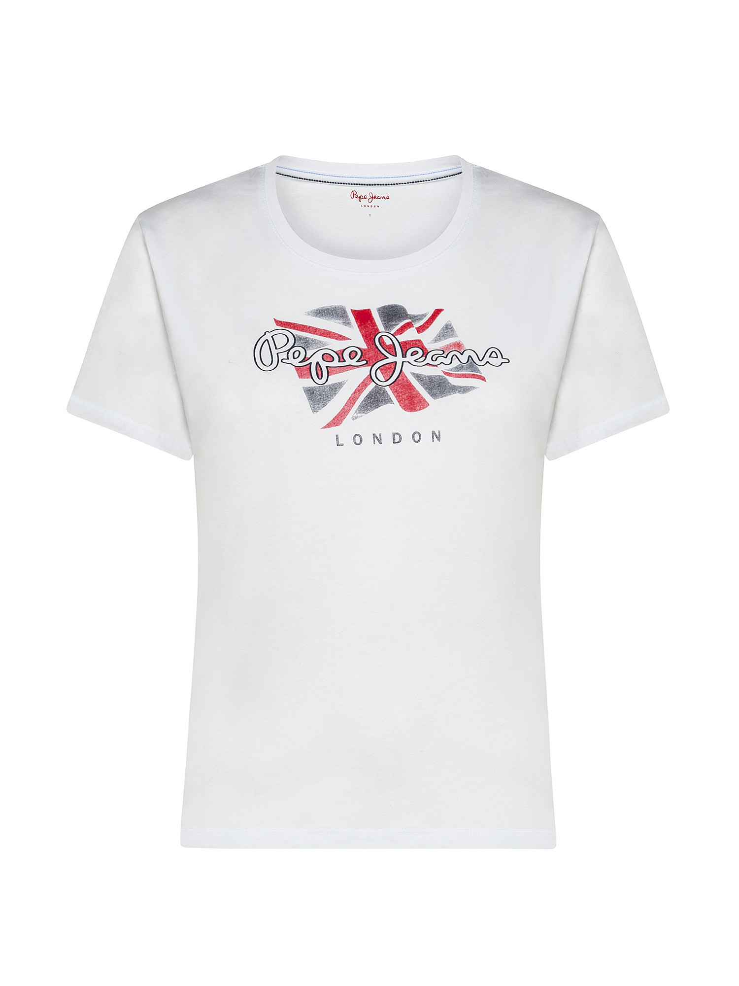 Poppy T-shirt with print, White, large image number 0
