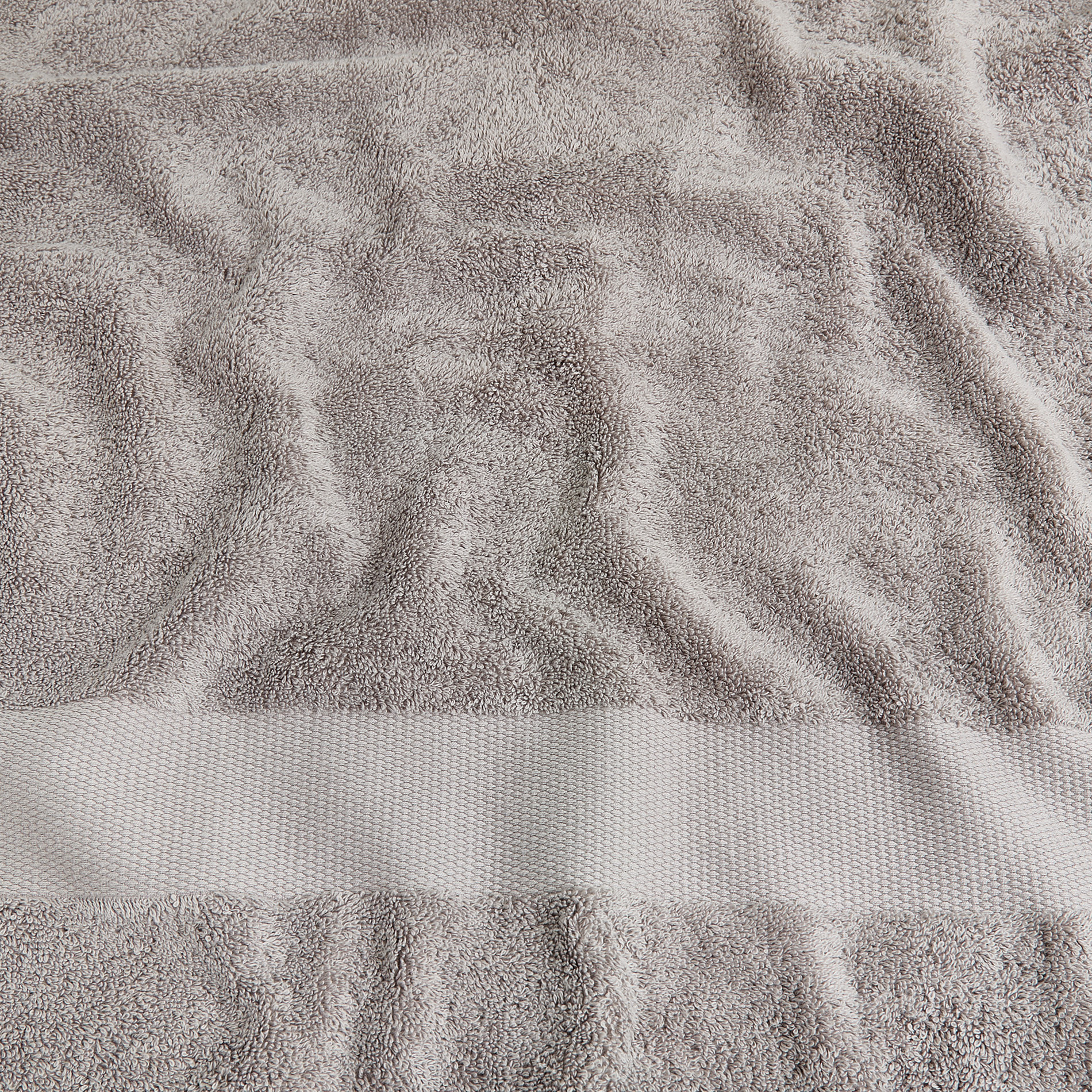 Asciugamano spugna di puro cotone Zefiro, Grigio, large image number 3