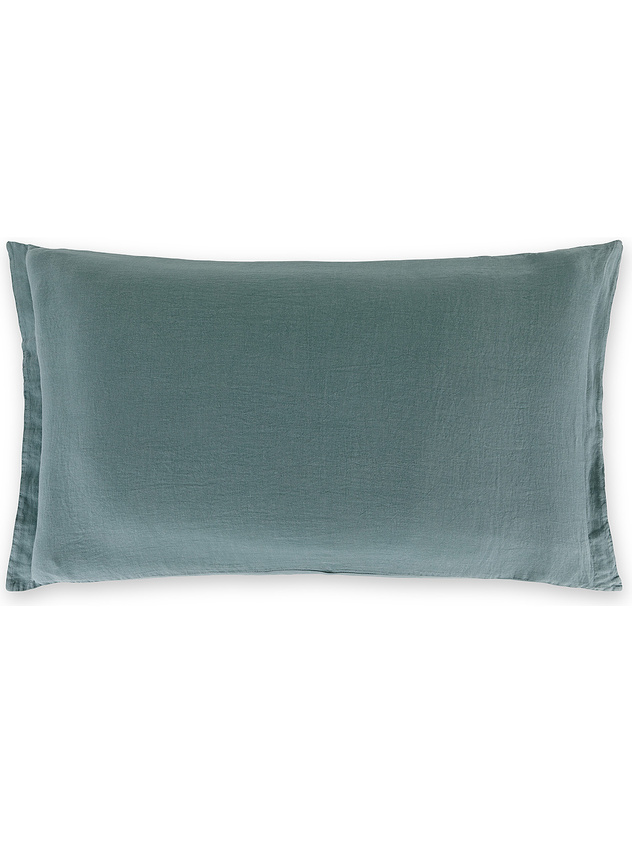 Zefiro plain color linen and cotton pillowcase