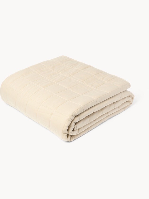 Solid-Color Cotton Sateen Quilt - Discounted Price
