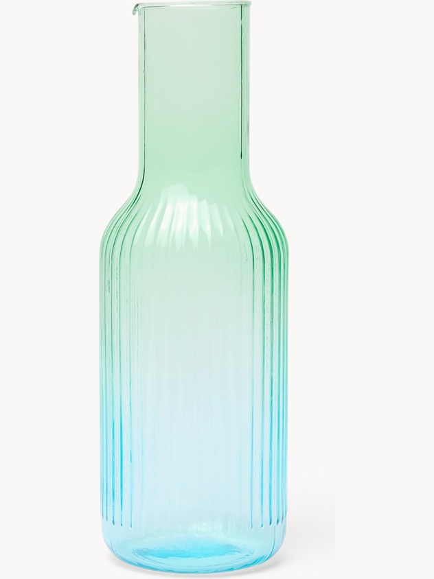 Two-tone sprayed glass carafe - Introductory price
