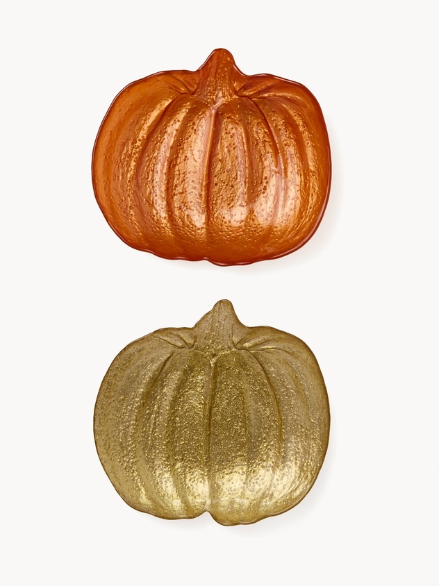 Pumpkin-shaped plate