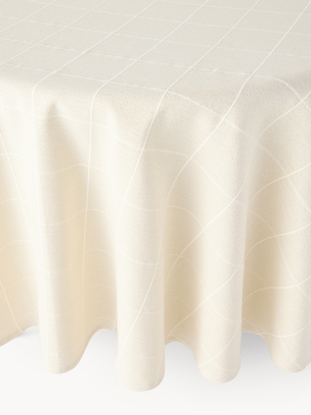 Tovaglia in cotone e lurex motivo check