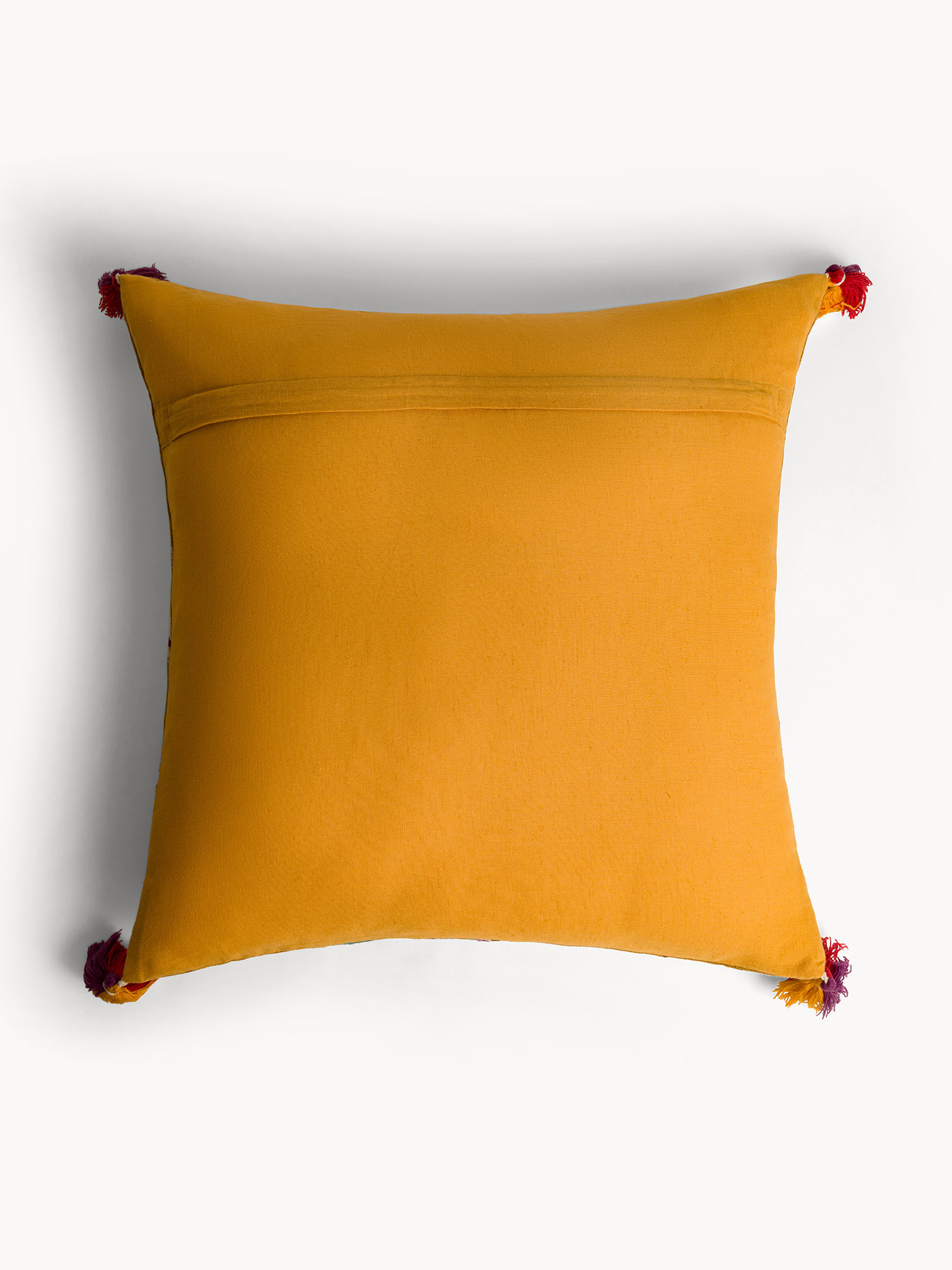 45x45 cm cushion with vintage floral print, Ocra Yellow, large image number 1