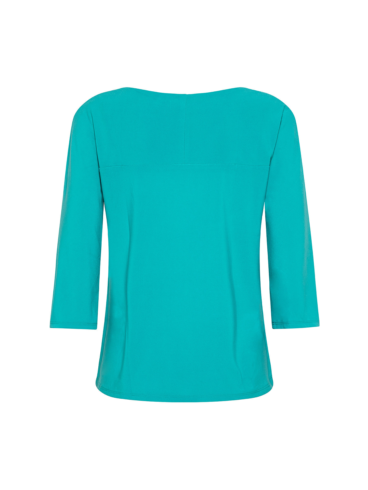 Fluid 3/4 sleeve t-shirt, Turquoise, large image number 1