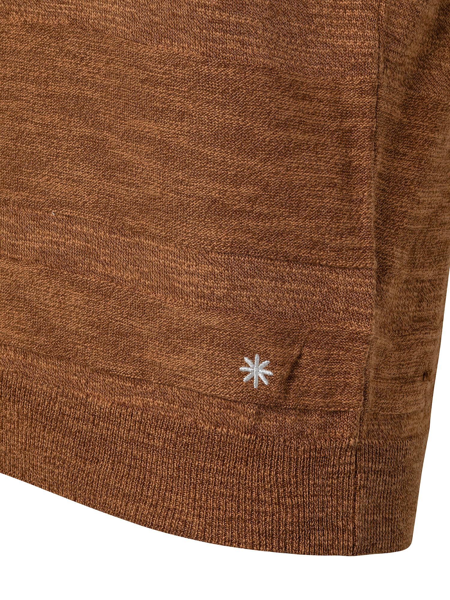 Polo in maglia misto cotone, Marrone, large image number 2