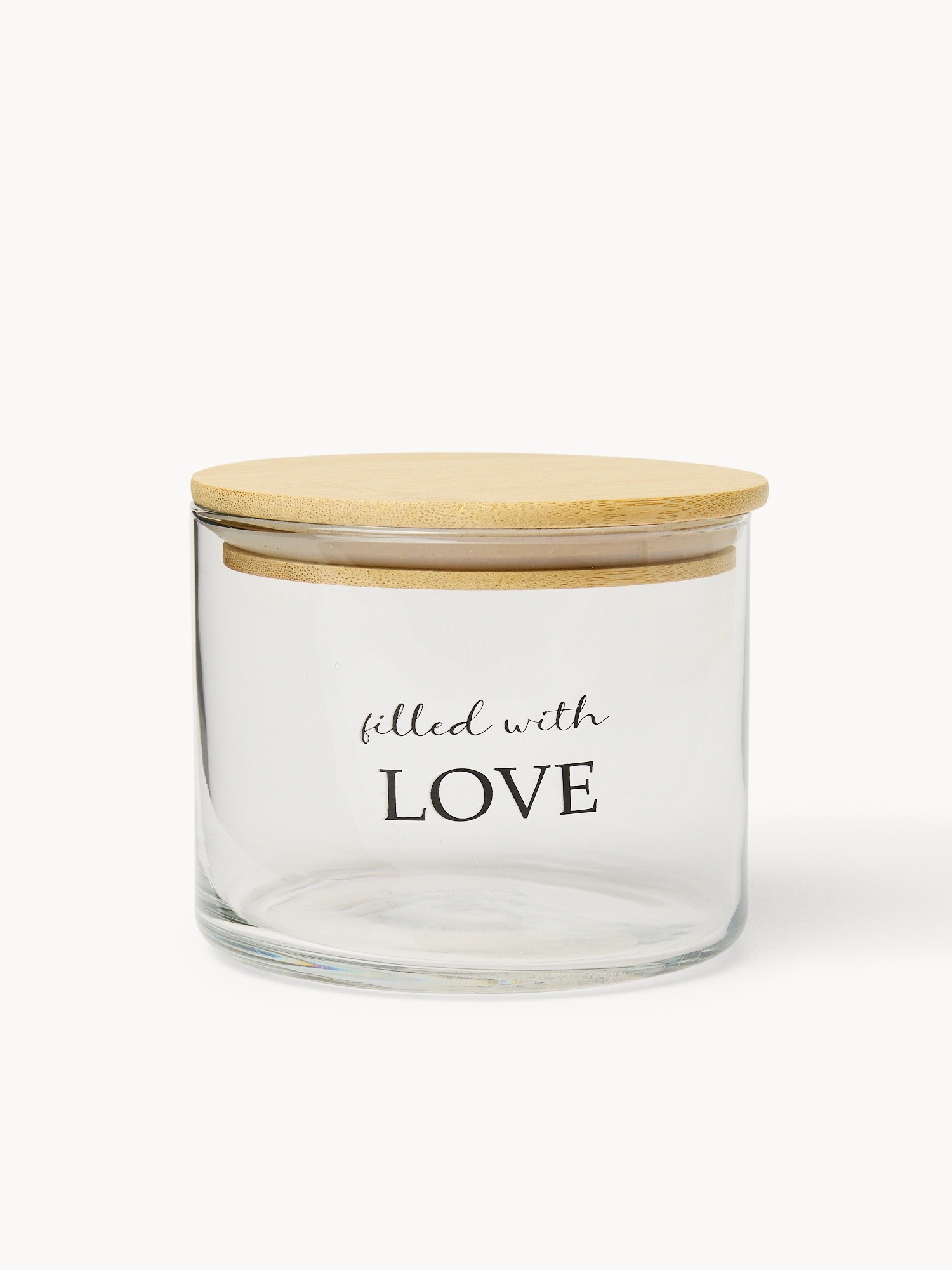 Barattolo in vetro Love - Prezzo di lancio, Trasparente, large image number 0