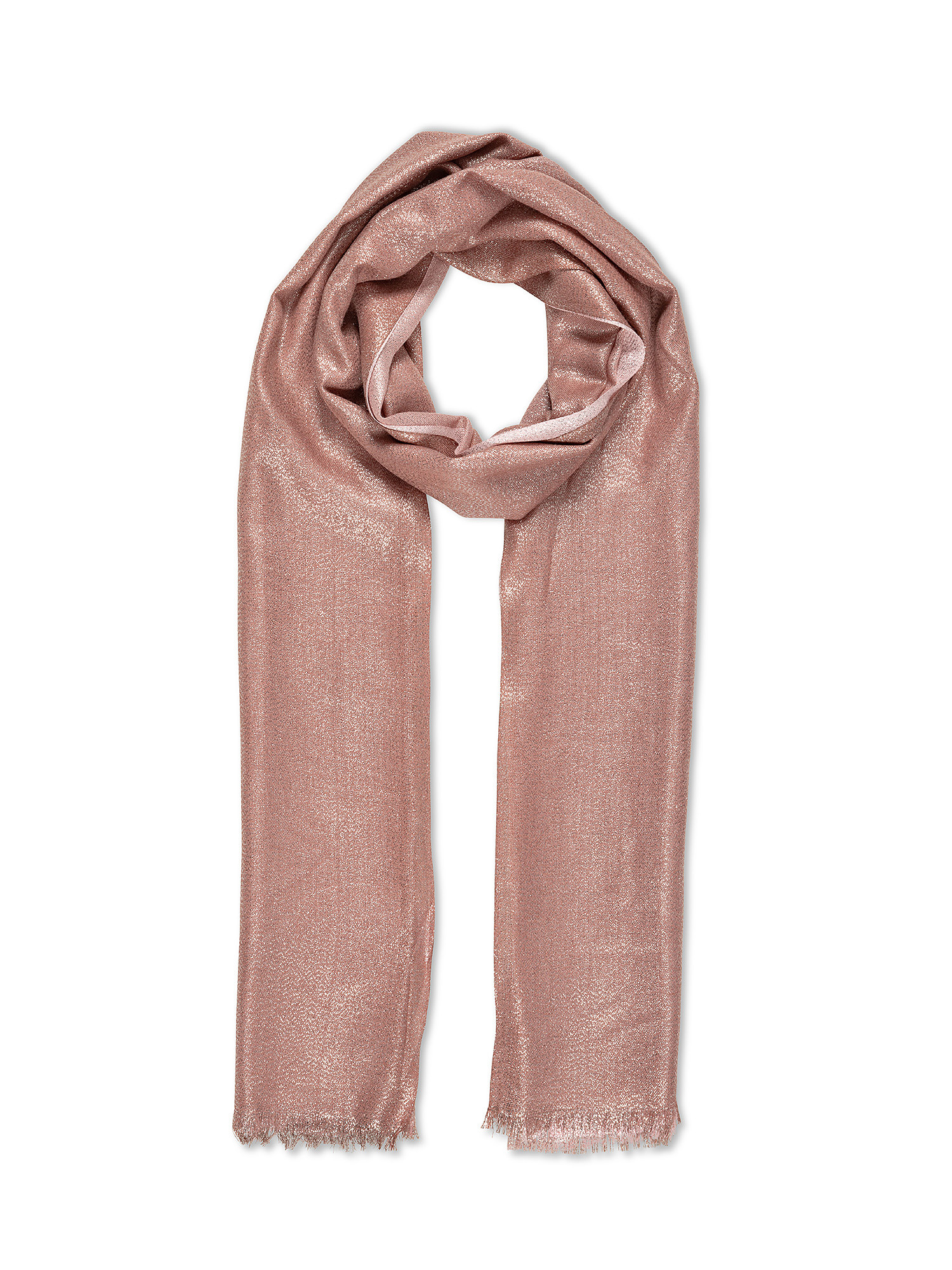 Lurex fabric scarf, Pink, large image number 0