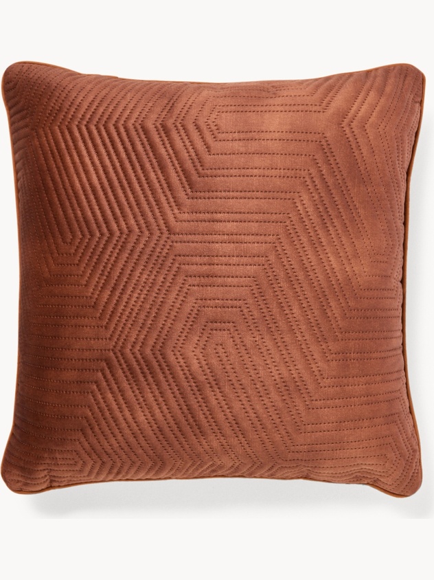 Geometric Pattern Velvet Cushion 45x45cm  - Discounted Price