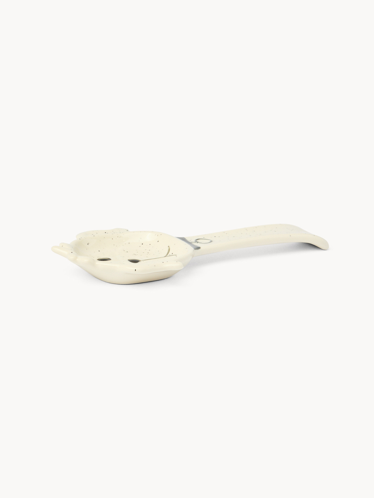 Ceramic dog-shaped ladle holder, White, large image number 0