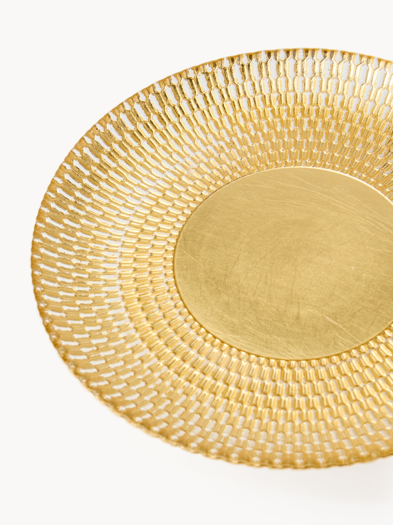 Fabric-glass cake stand, Gold, large image number 1