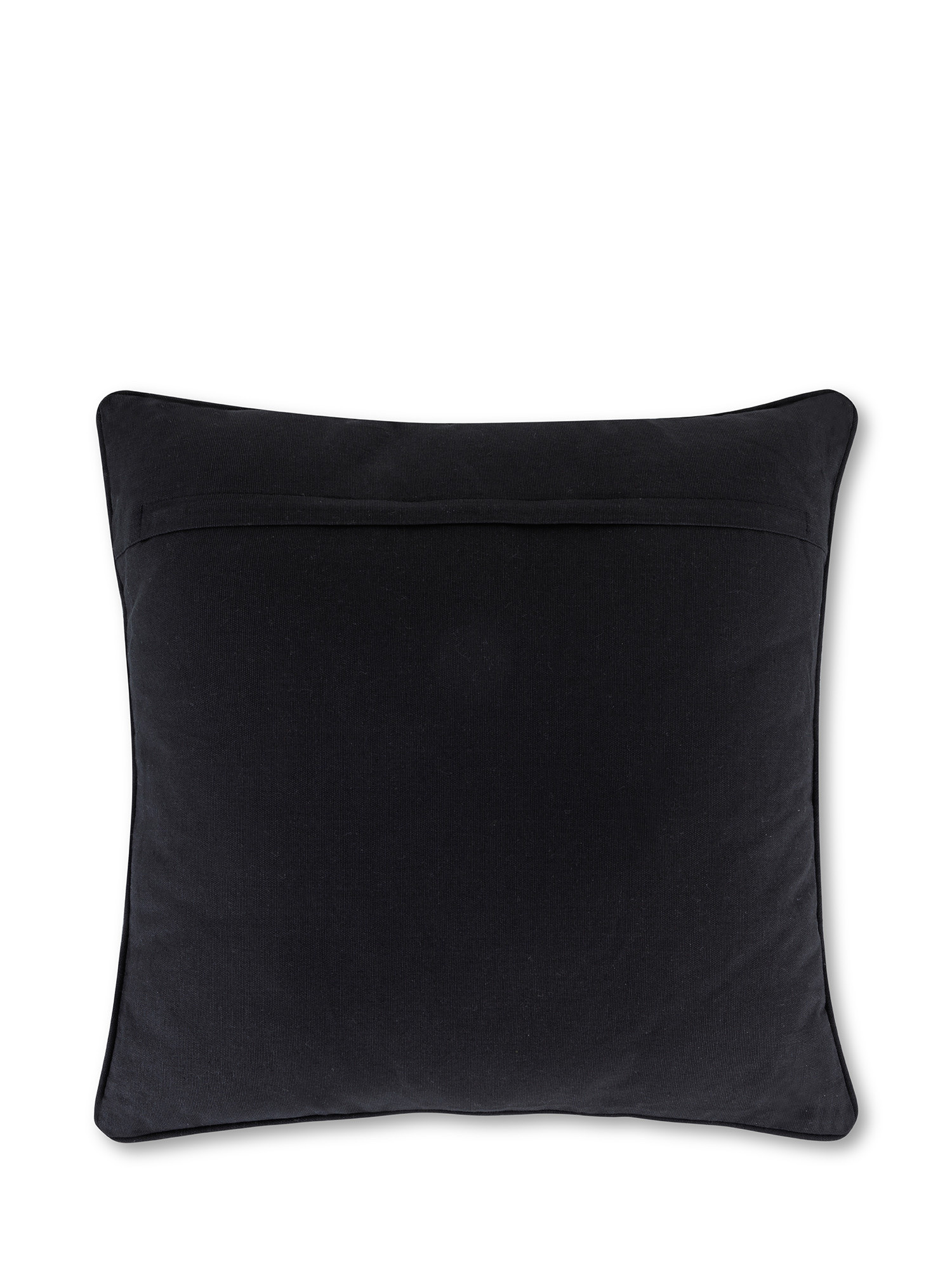 Cotton cushion 45x45cm, Black, large image number 1