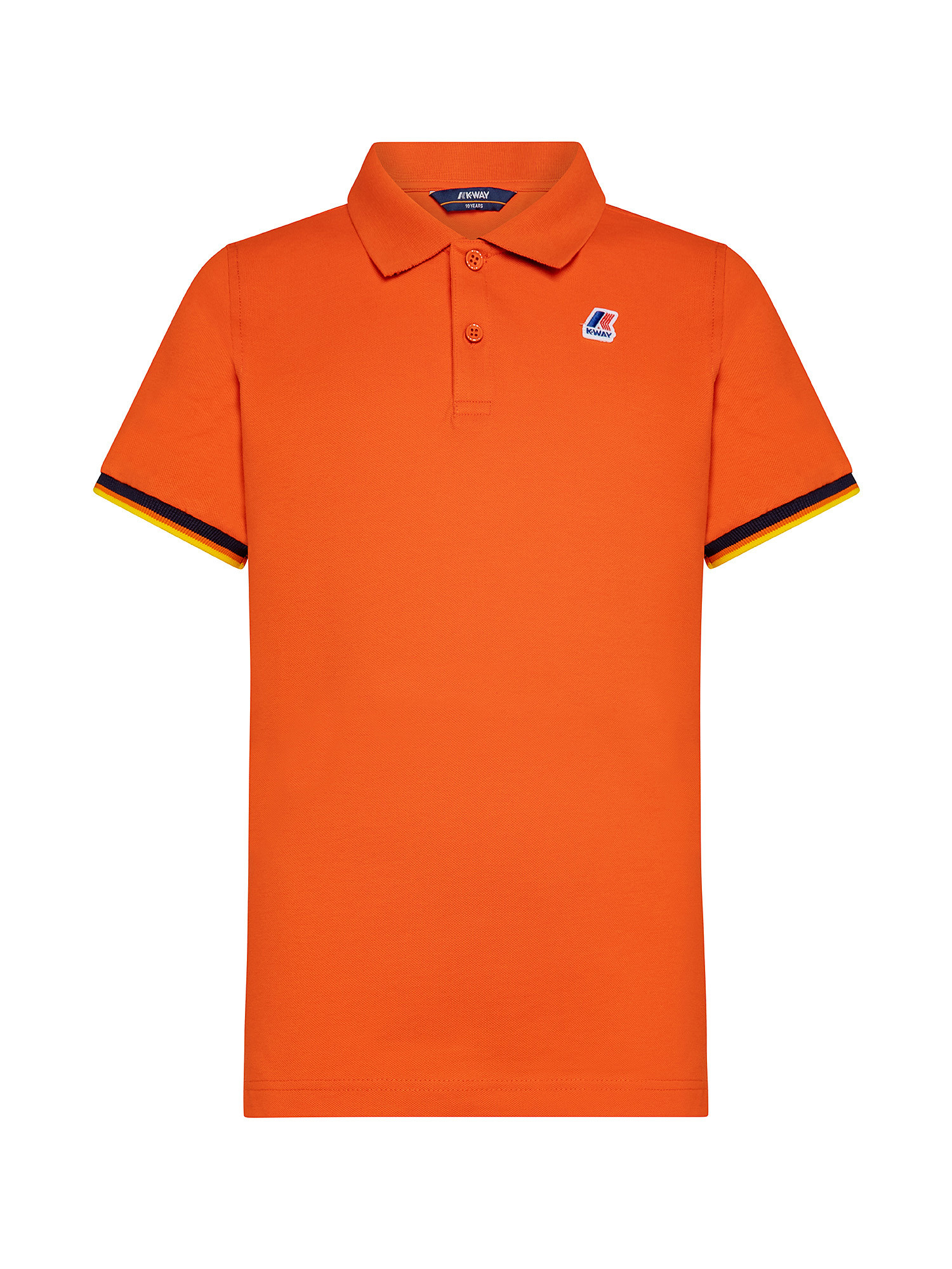 Slim fit boy polo shirt, Orange, large image number 0