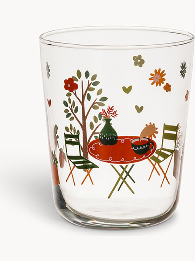 Country Farm glass tumbler