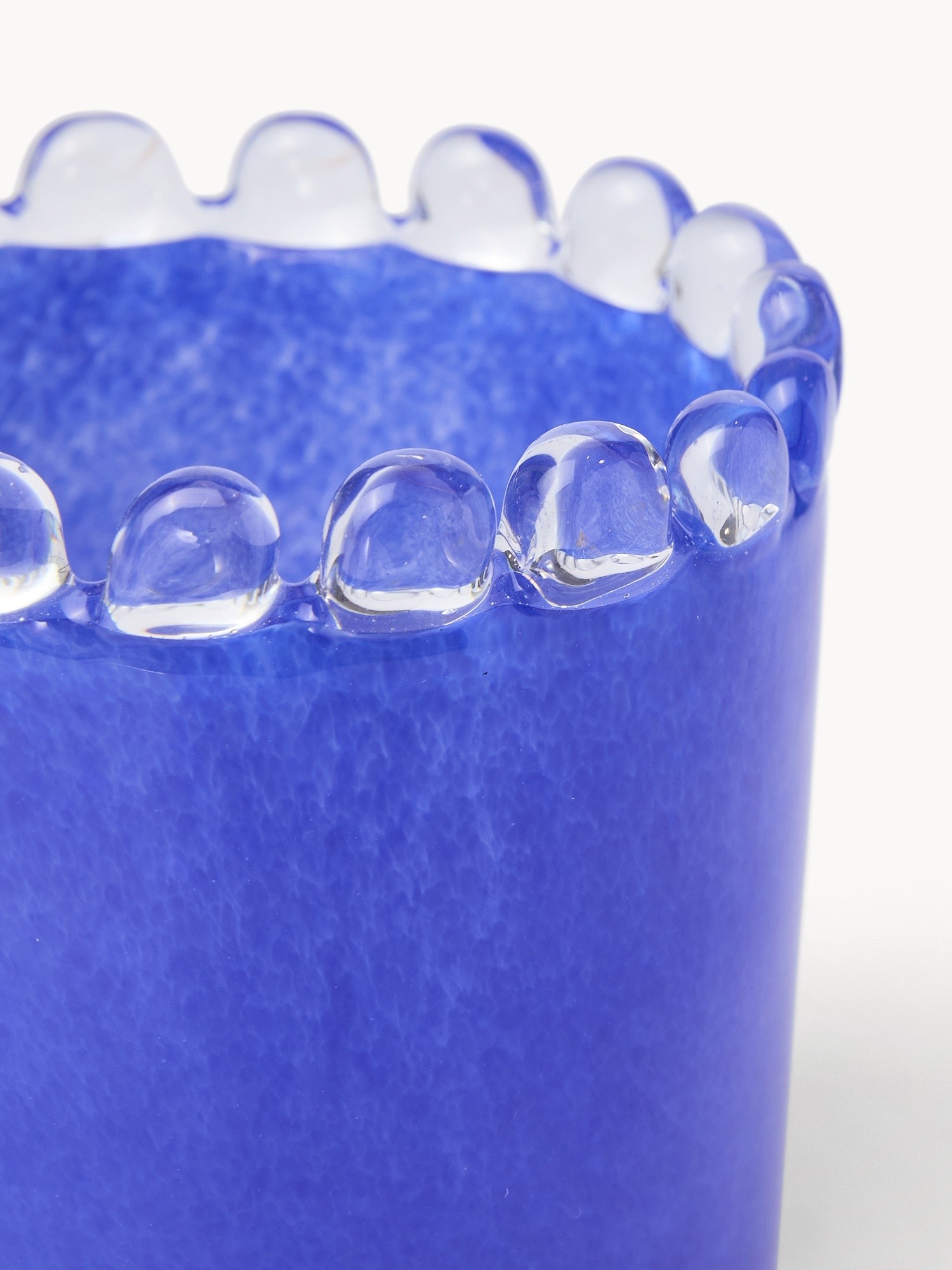 Votivo in vetro colorato in pasta, Blu, large image number 1