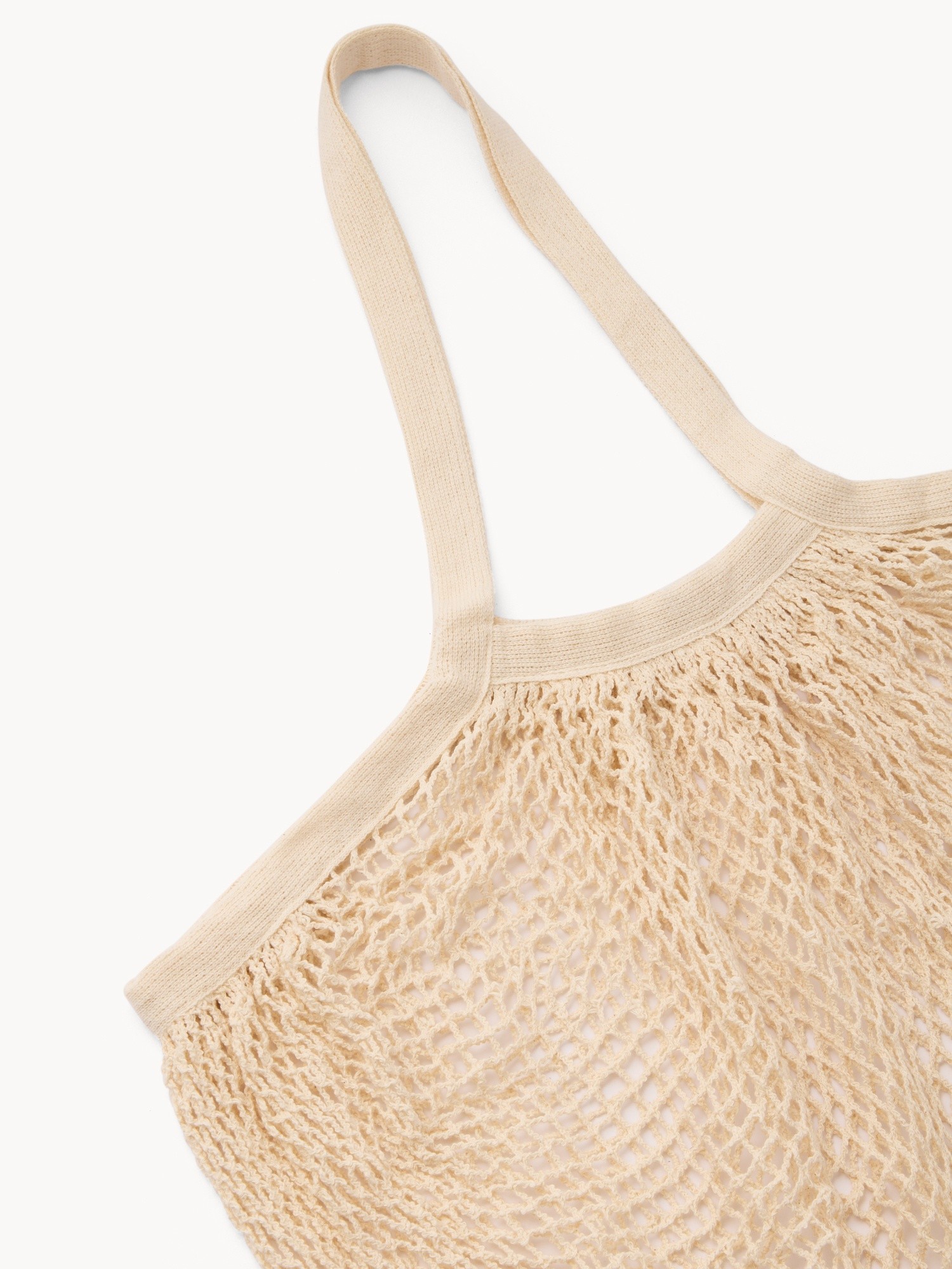 Borsa in cotone a rete, Naturale, large image number 1