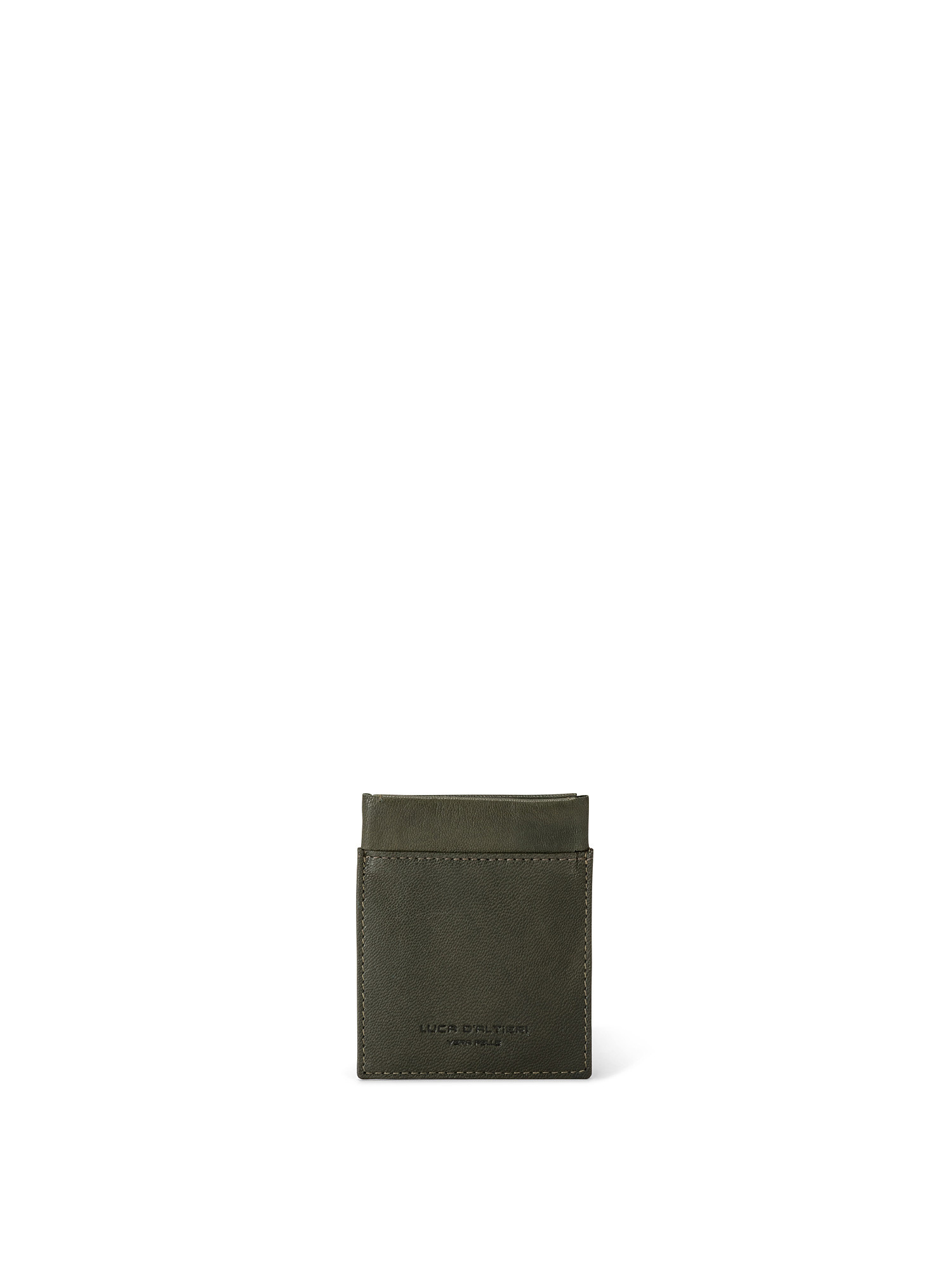 Genuine leather purse, Dark Green, large image number 0