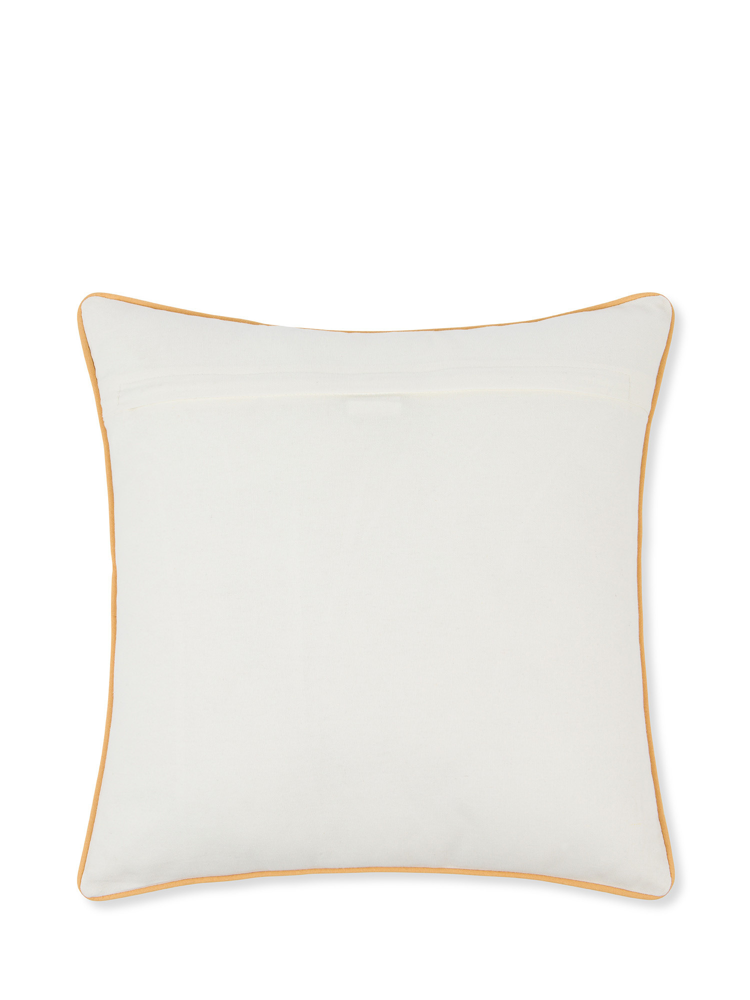 Cuscino ricamato con motivo fiori 45x45cm, Bianco, large image number 1