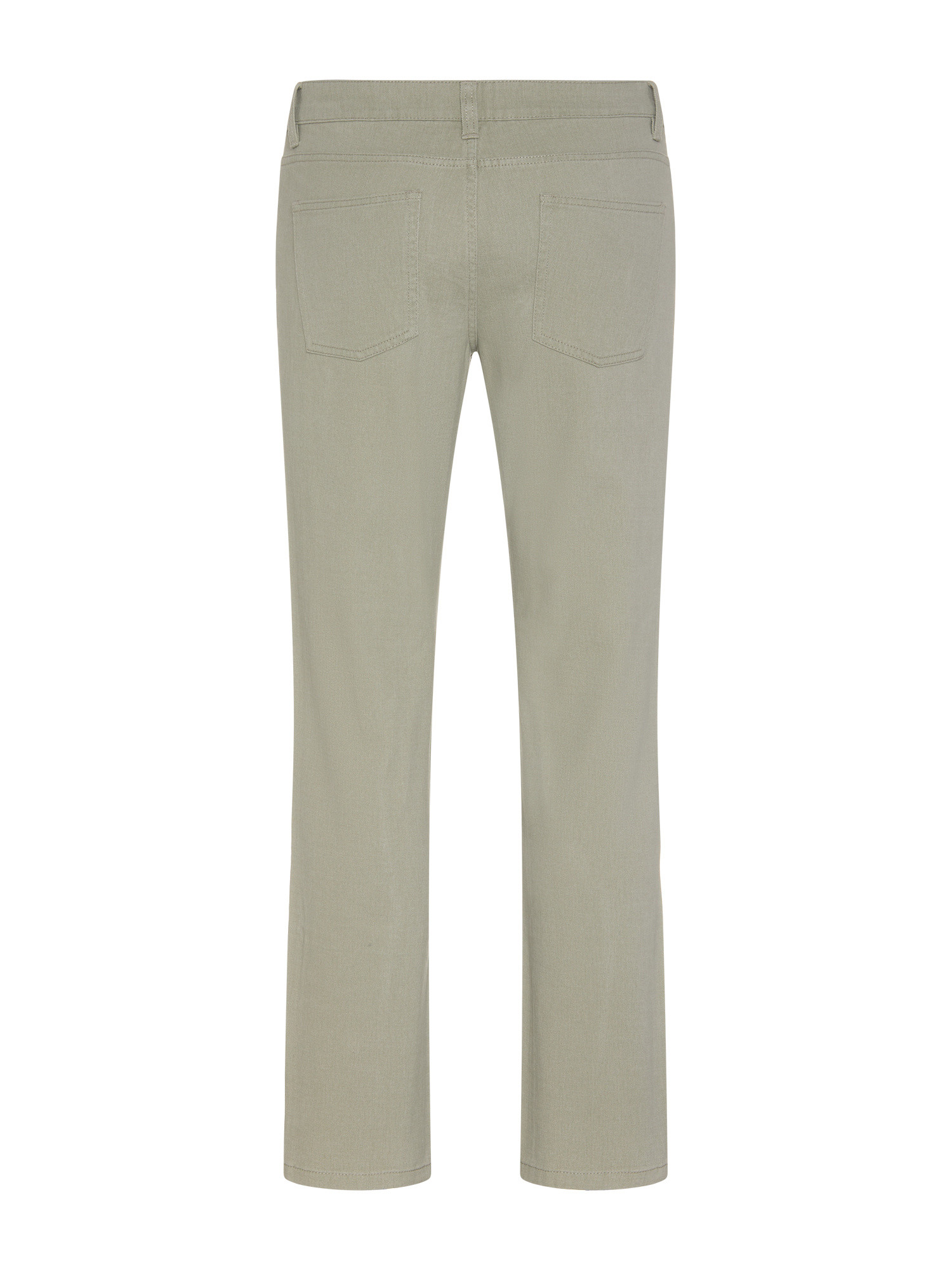 JCT - Pantaloni regular fit cinque tasche in puro cotone, Verde salvia, large image number 1