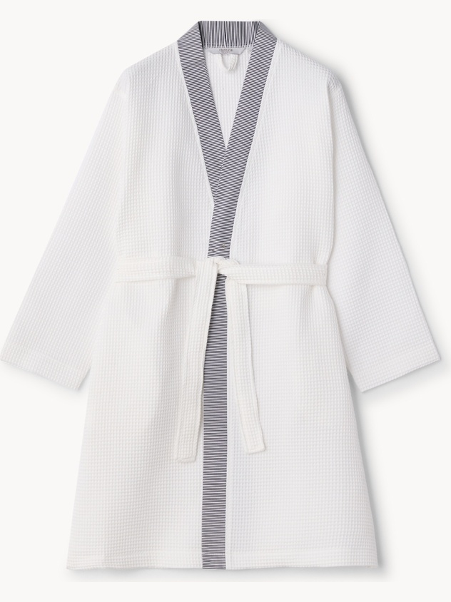 Accappatoio a kimono in cotone nido d'ape