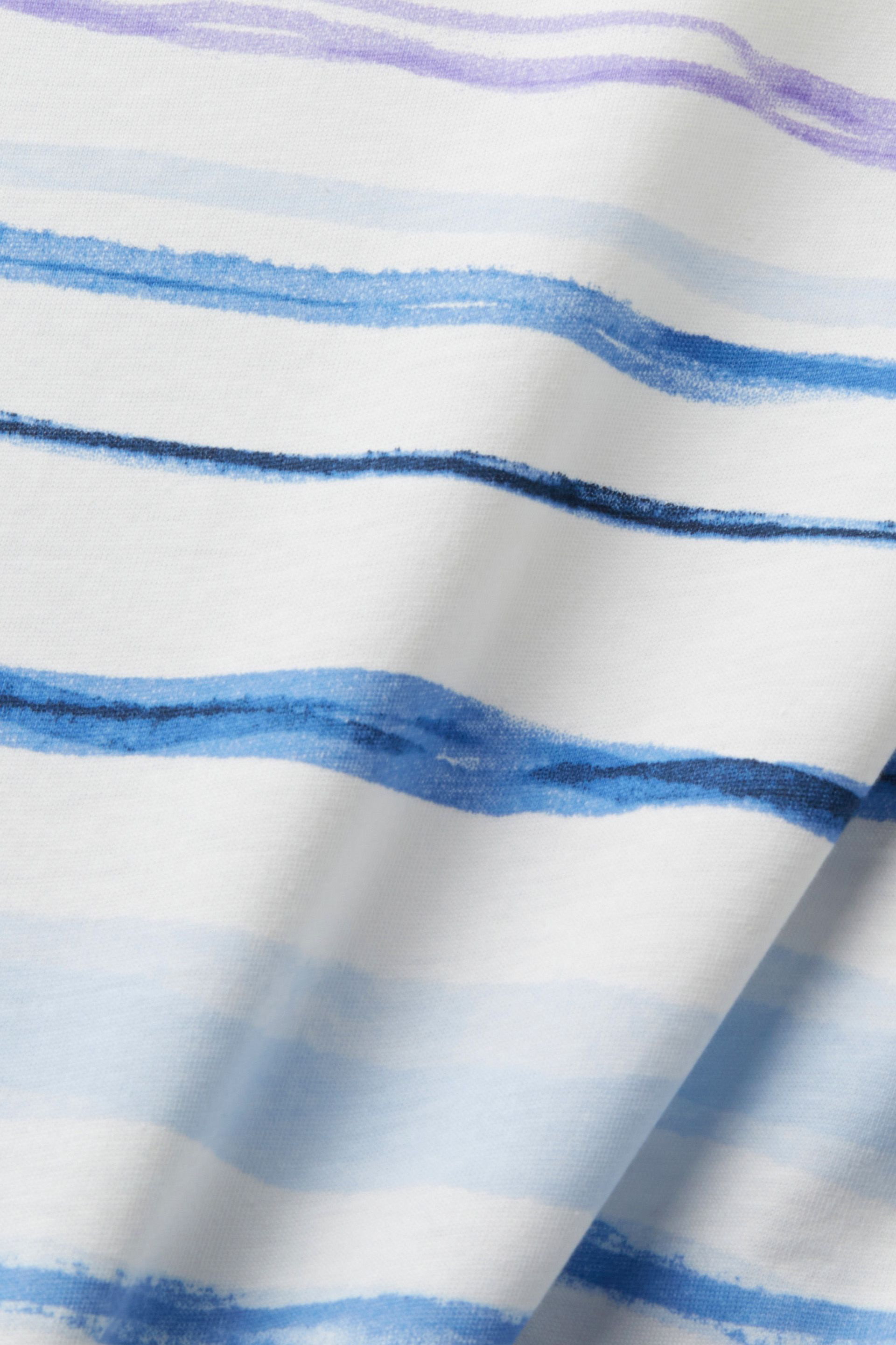 Esprit - Striped cotton T-shirt, Blue, large image number 1