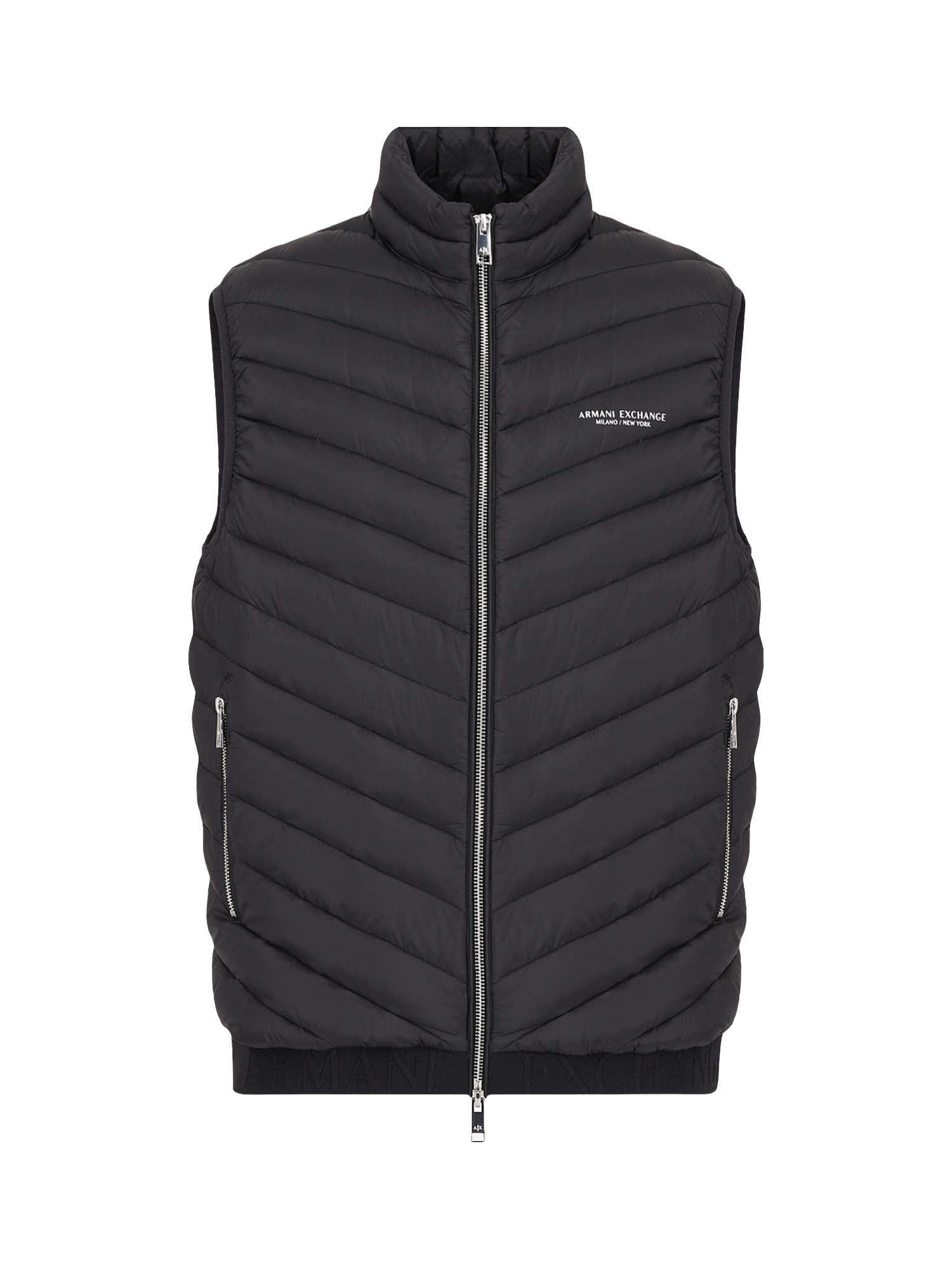 Armani Exchange - Padded sleeveless down jacket, Black, large image number 0
