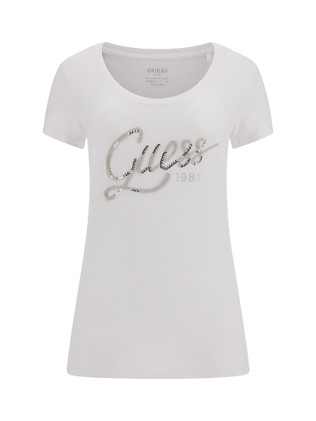 T-SHIRT BIANCA IN COTONE CON TASCHINO FRONTALE di Alysi in Bianco Donna Abbigliamento da T-shirt e top da T-shirt 