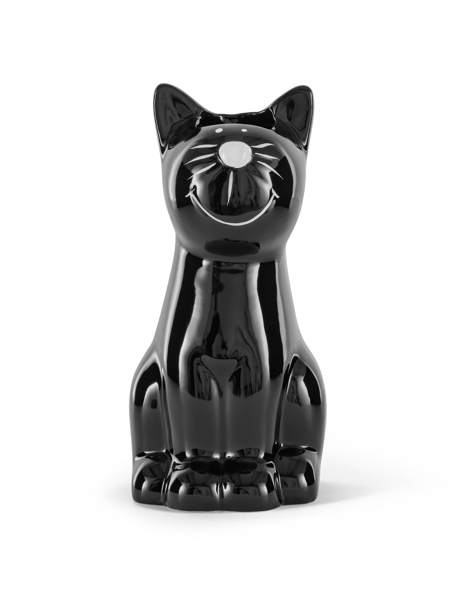 Ceramic cat humidifier, Black, large image number 0