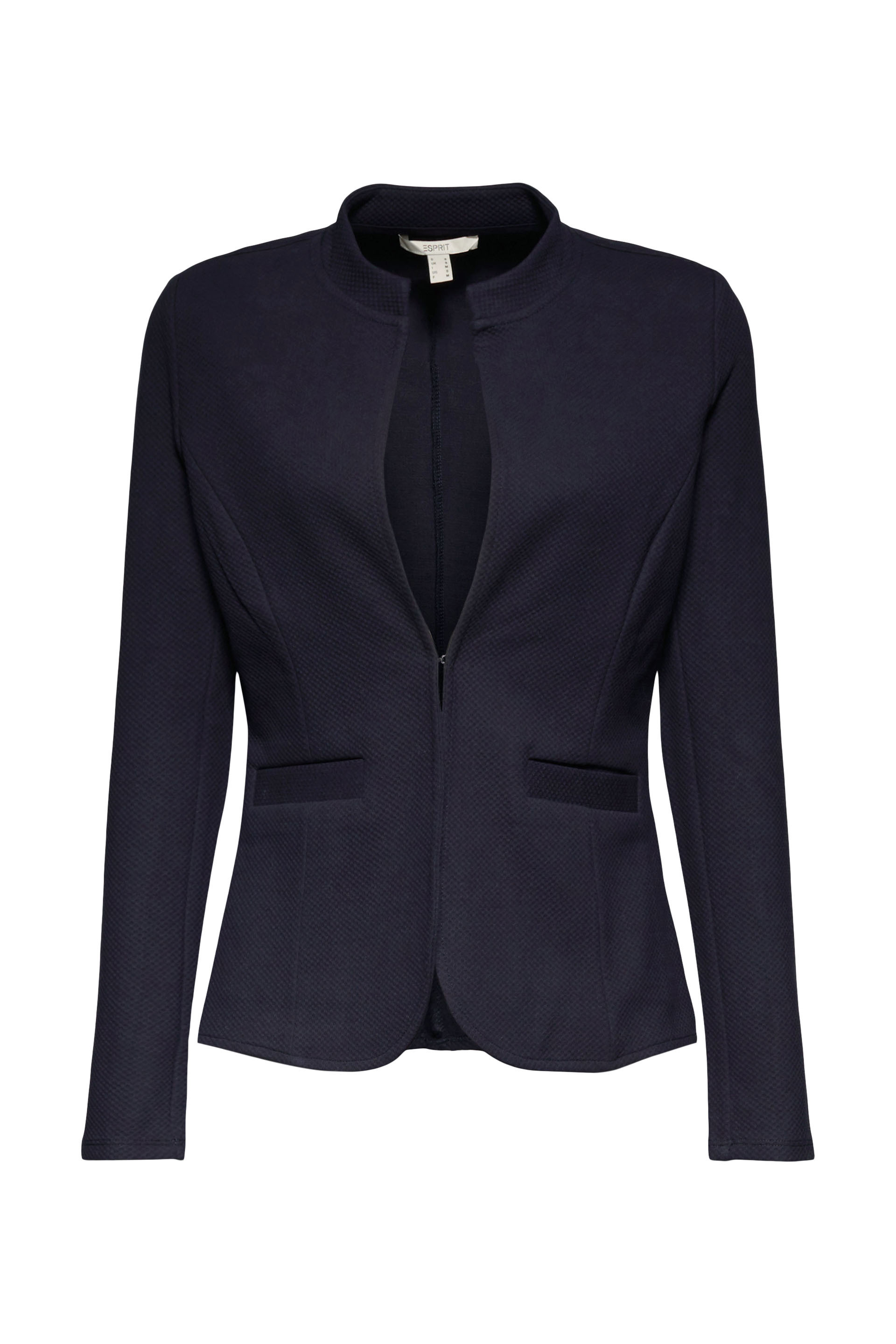 Blazer sciancrato in jersey, Blu, large image number 0