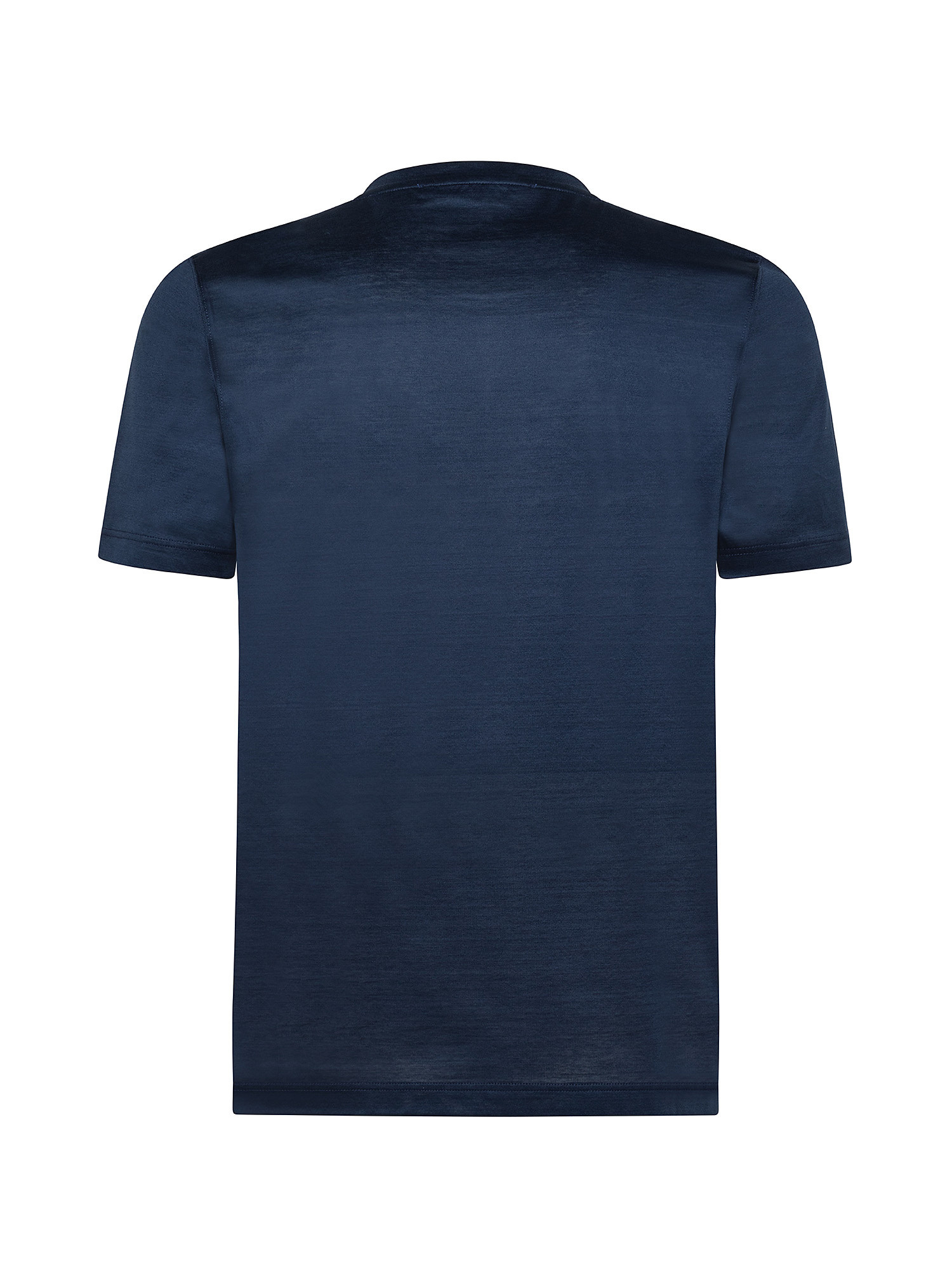 T-shirt girocollo manica corta, Blu, large image number 1