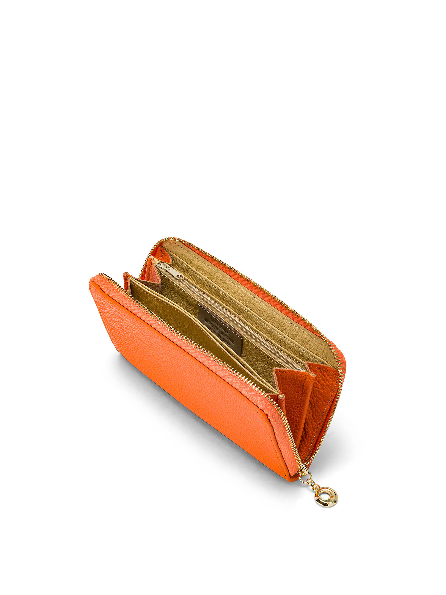 Koan - Genuine leather wallet with zip, Orange, large image number 2
