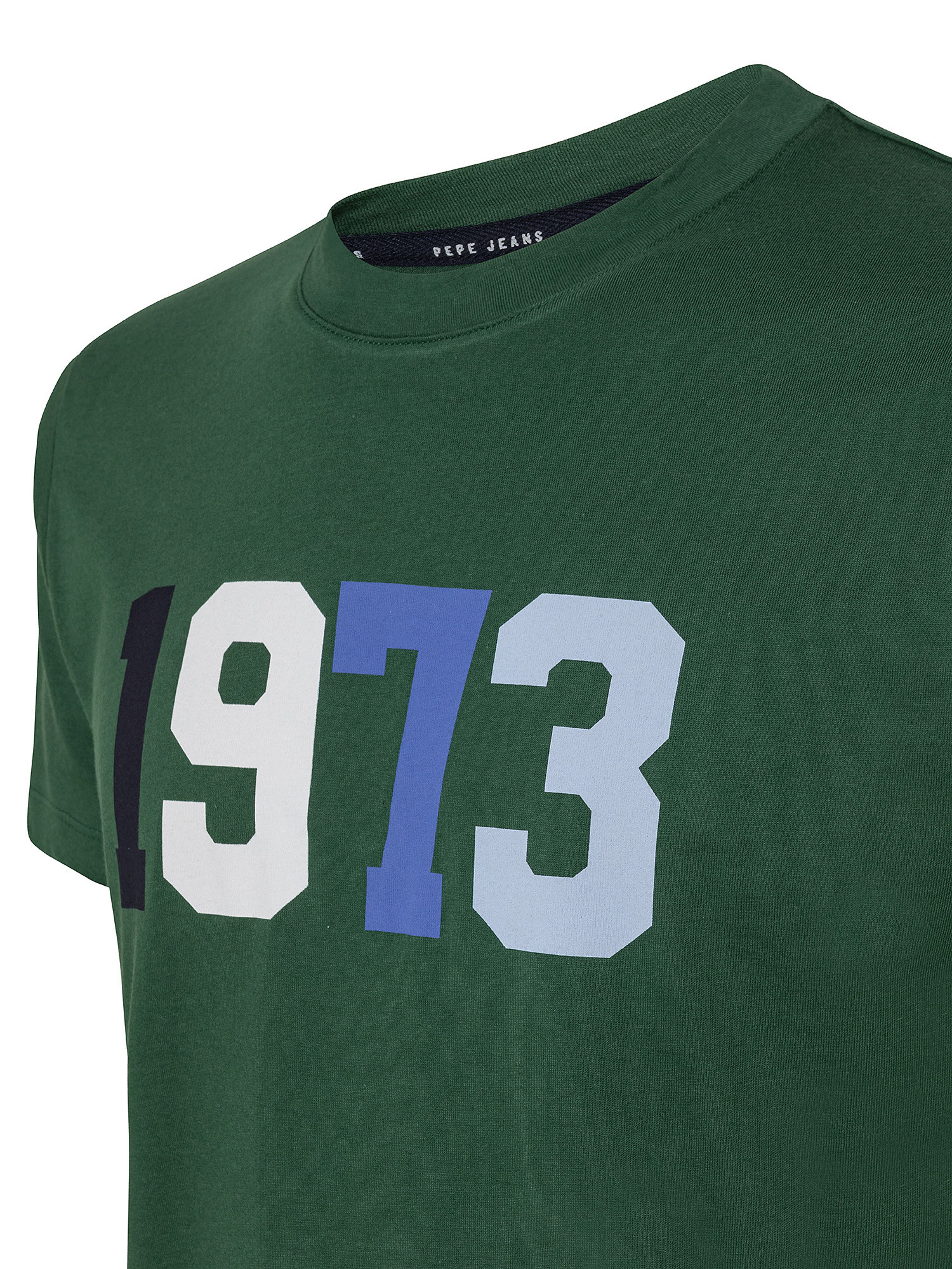 Totem cotton T-shirt, Green, large image number 2