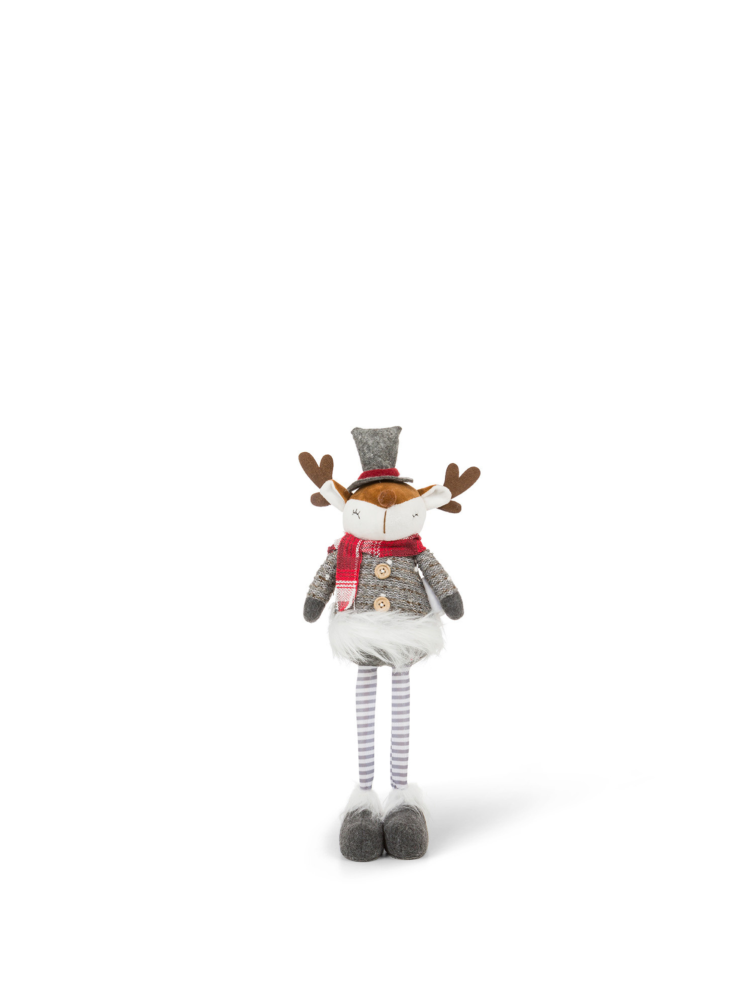 Decorative reindeer plush H40cm, Multicolor, large image number 0