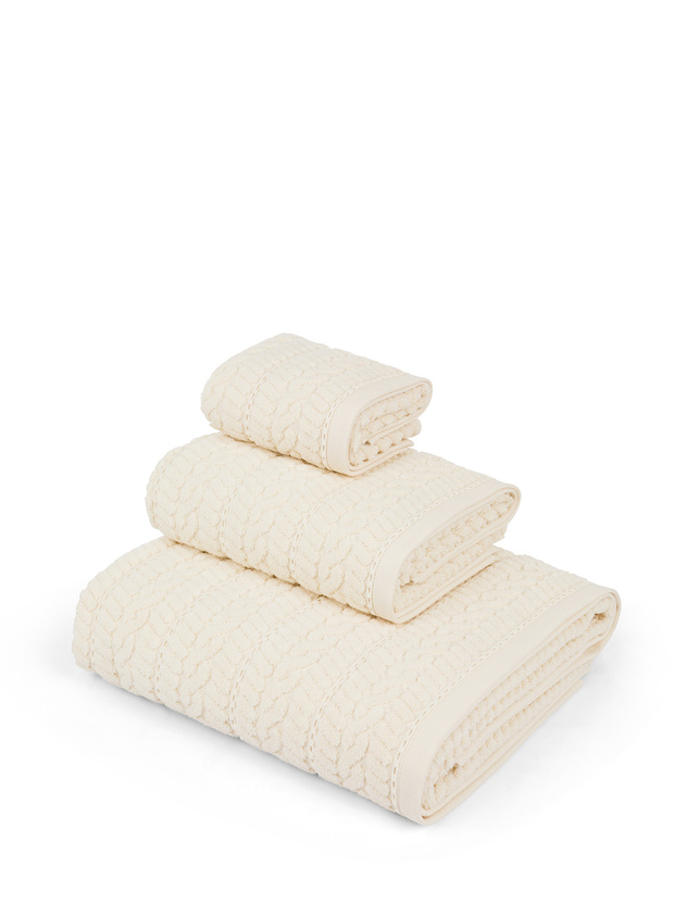 set asciugamani bagno 3 pezzi bianco - fashion home pagano - Teli da bagno