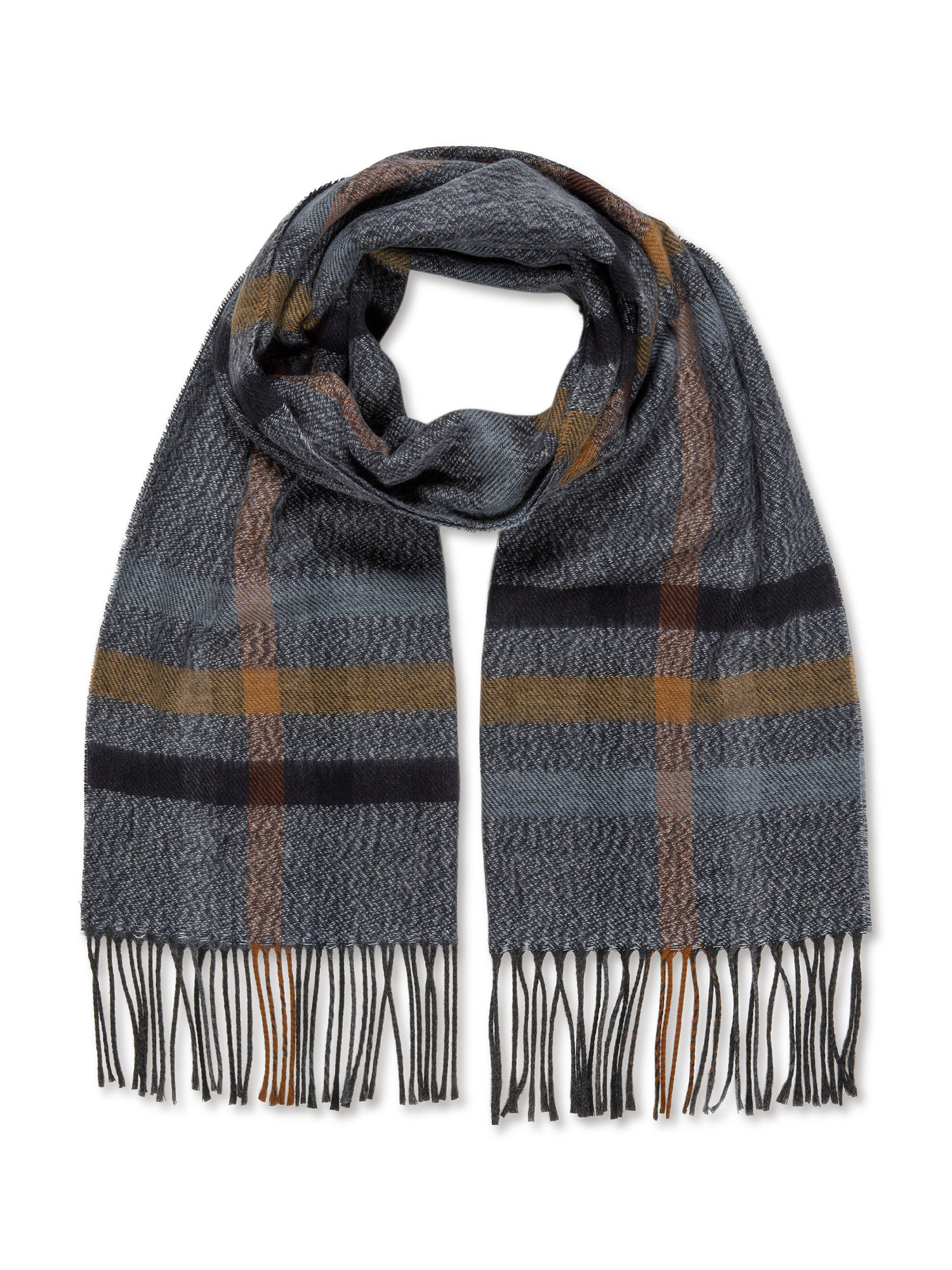 Patterned scarf, Grey, large image number 0