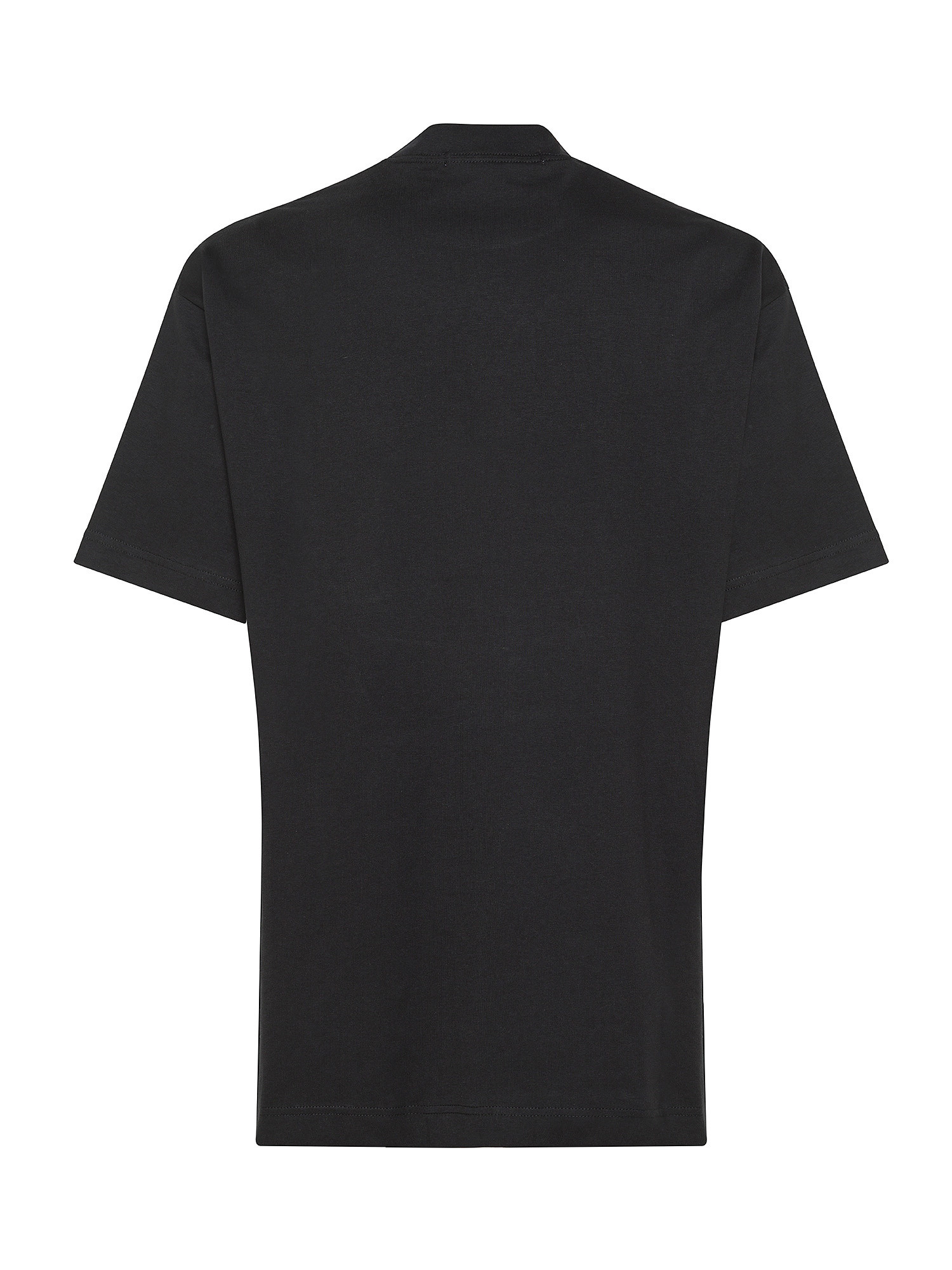 Calvin Klein Jeans - Oversized cotton T-shirt with logo, Black, large image number 1