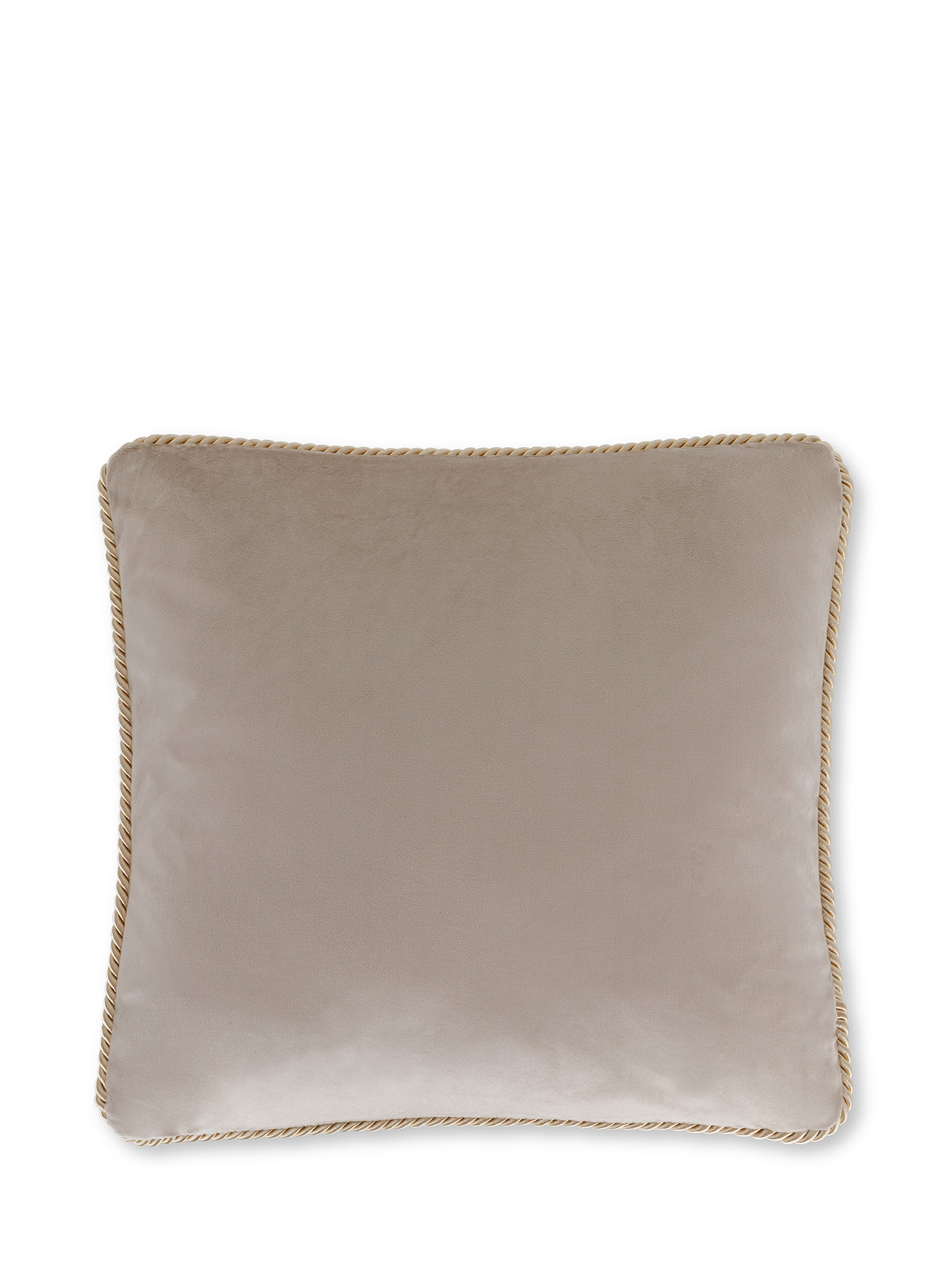 Two-tone velvet cushion 45x45 cm, Blue, large image number 0