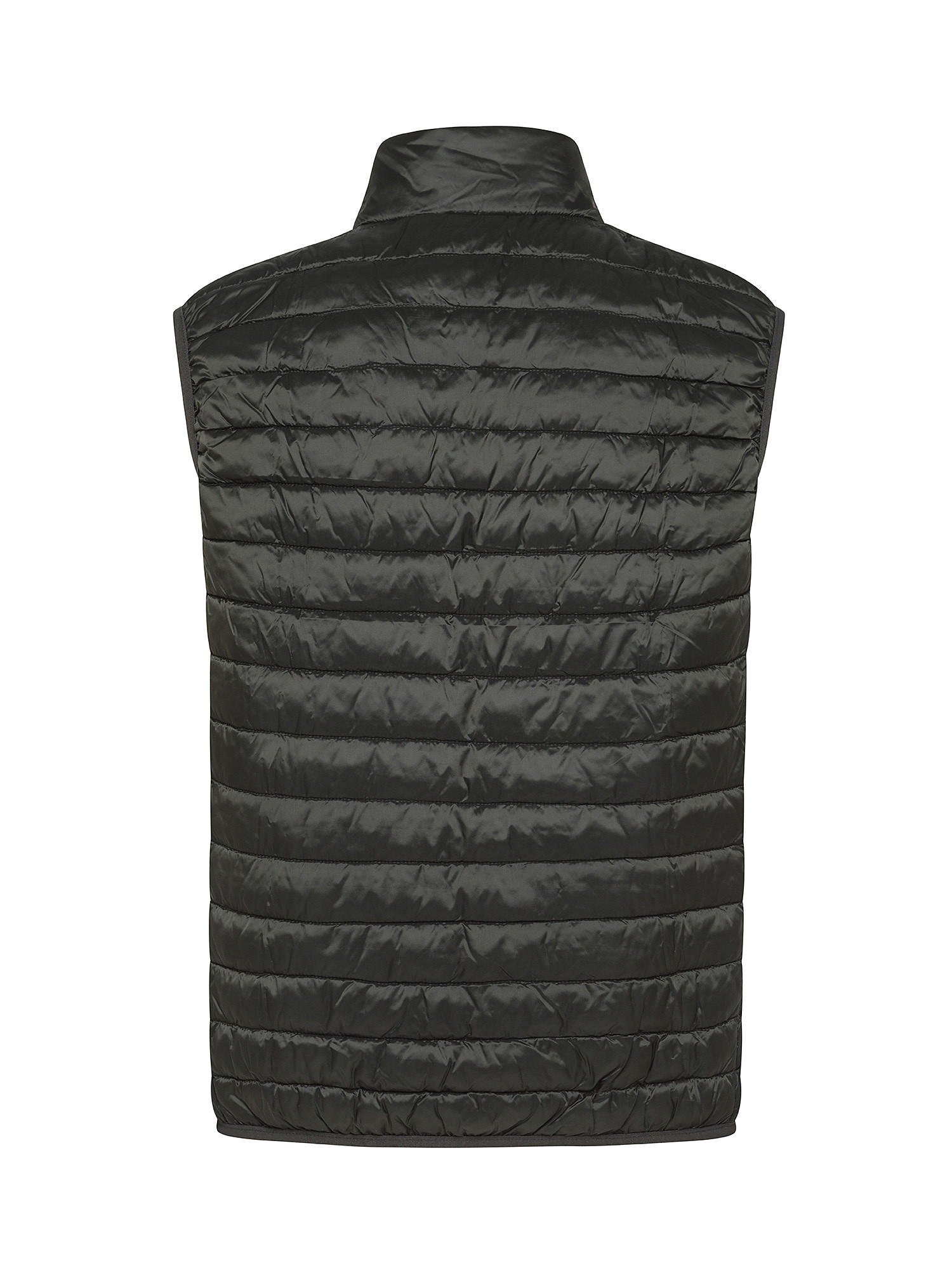 JCT - Quilted sleeveless down jacket, Dark Green, large image number 1
