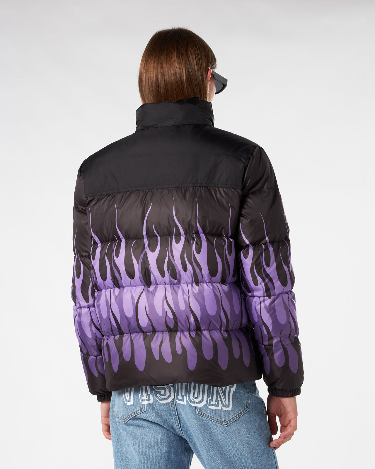 Vision of Super - Triple flame puffer jacket, Black, large image number 3