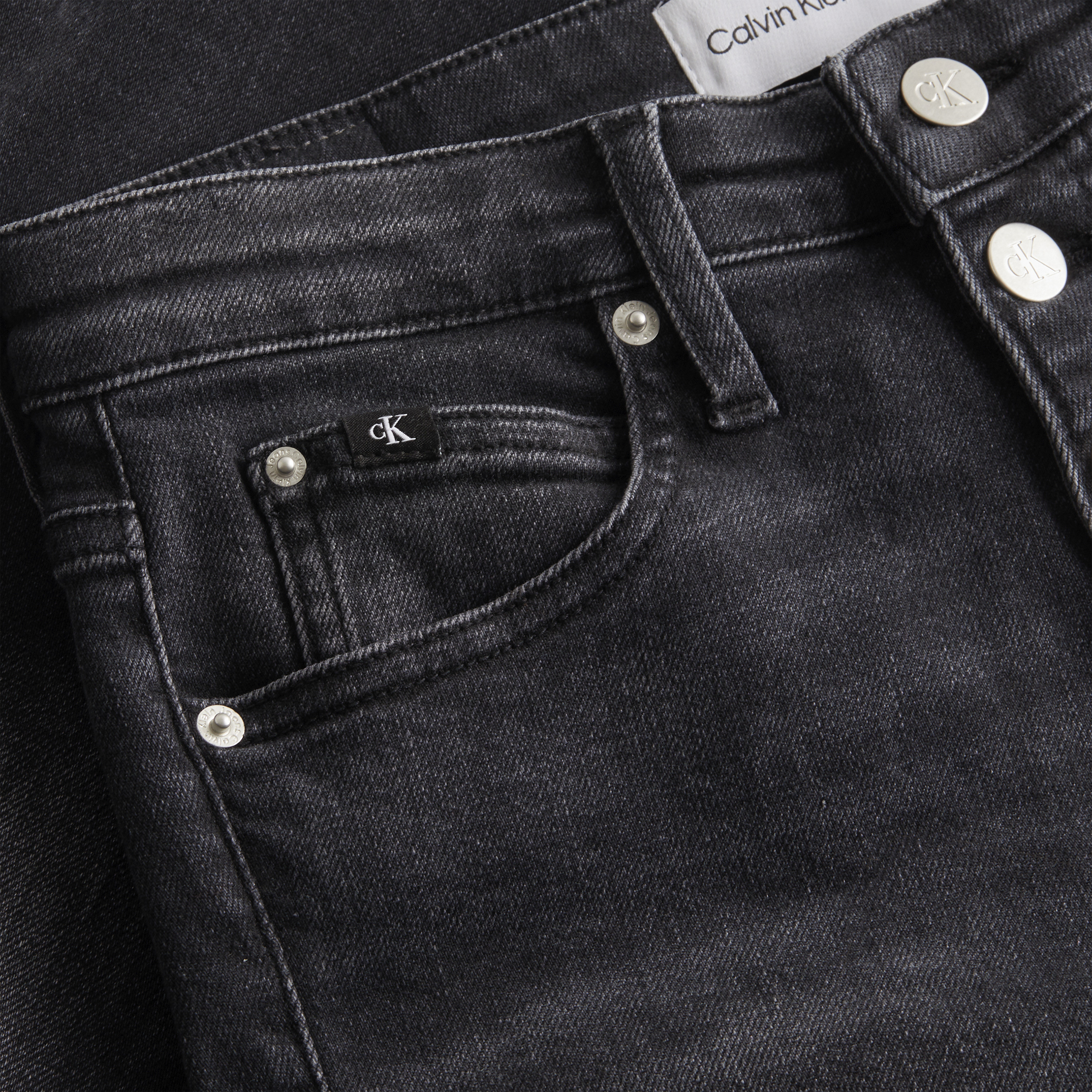Calvin Klein Jeans - Super skinny five pocket jeans, Black, large image number 3