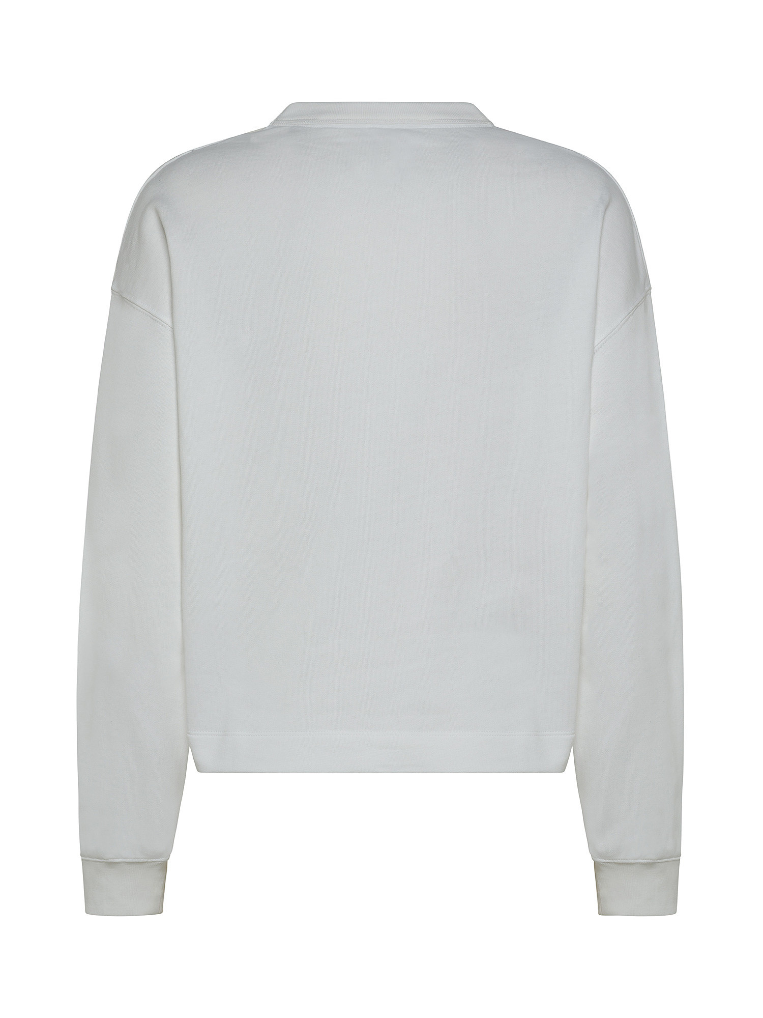 Cotton sweatshirt with logo, White, large image number 1