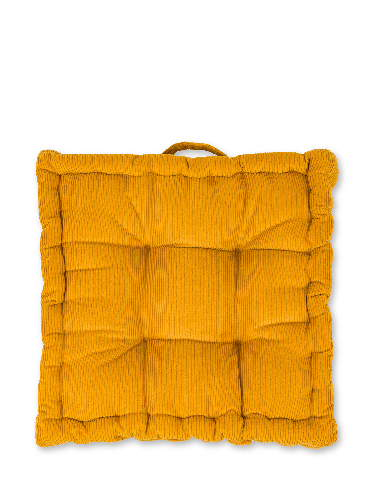 Cuscino tessuto a materasso, Giallo ocra, large image number 1