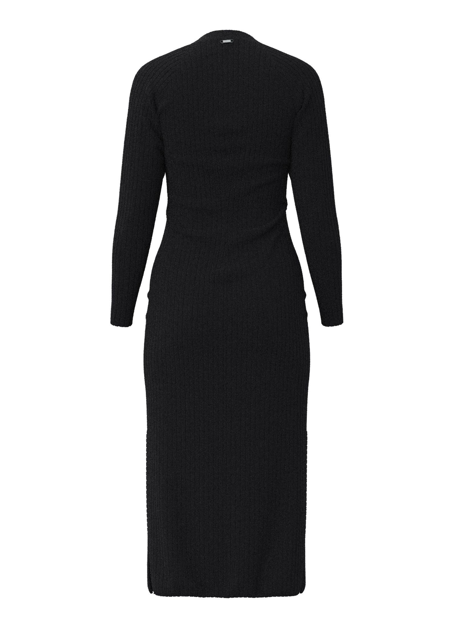 Knitted dress, Black, large image number 1