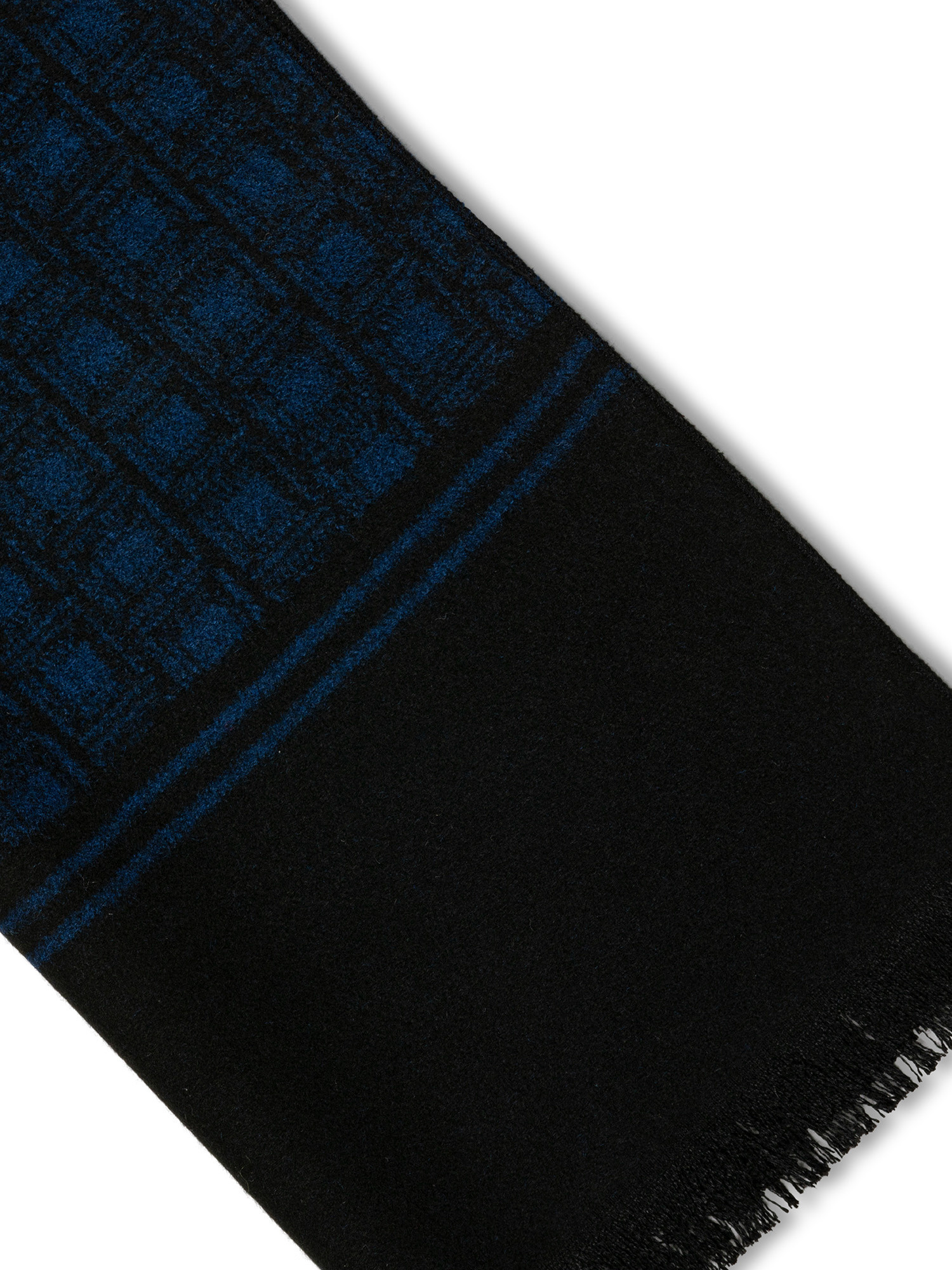 Luca D'Altieri - Patterned scarf, Dark Blue, large image number 1