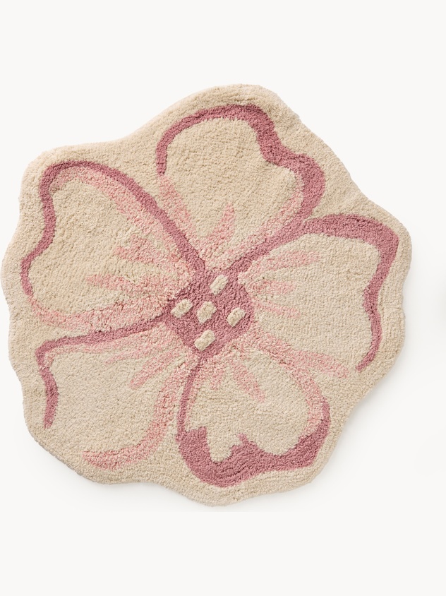 Tappeto bagno sagomato in cotone taftato