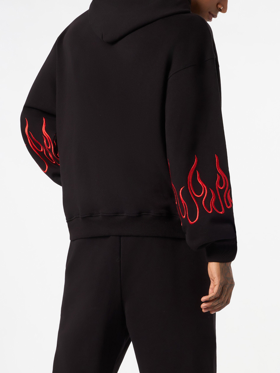 Vision of Super - Sweatshirt with embroidered flames, Black, large image number 3